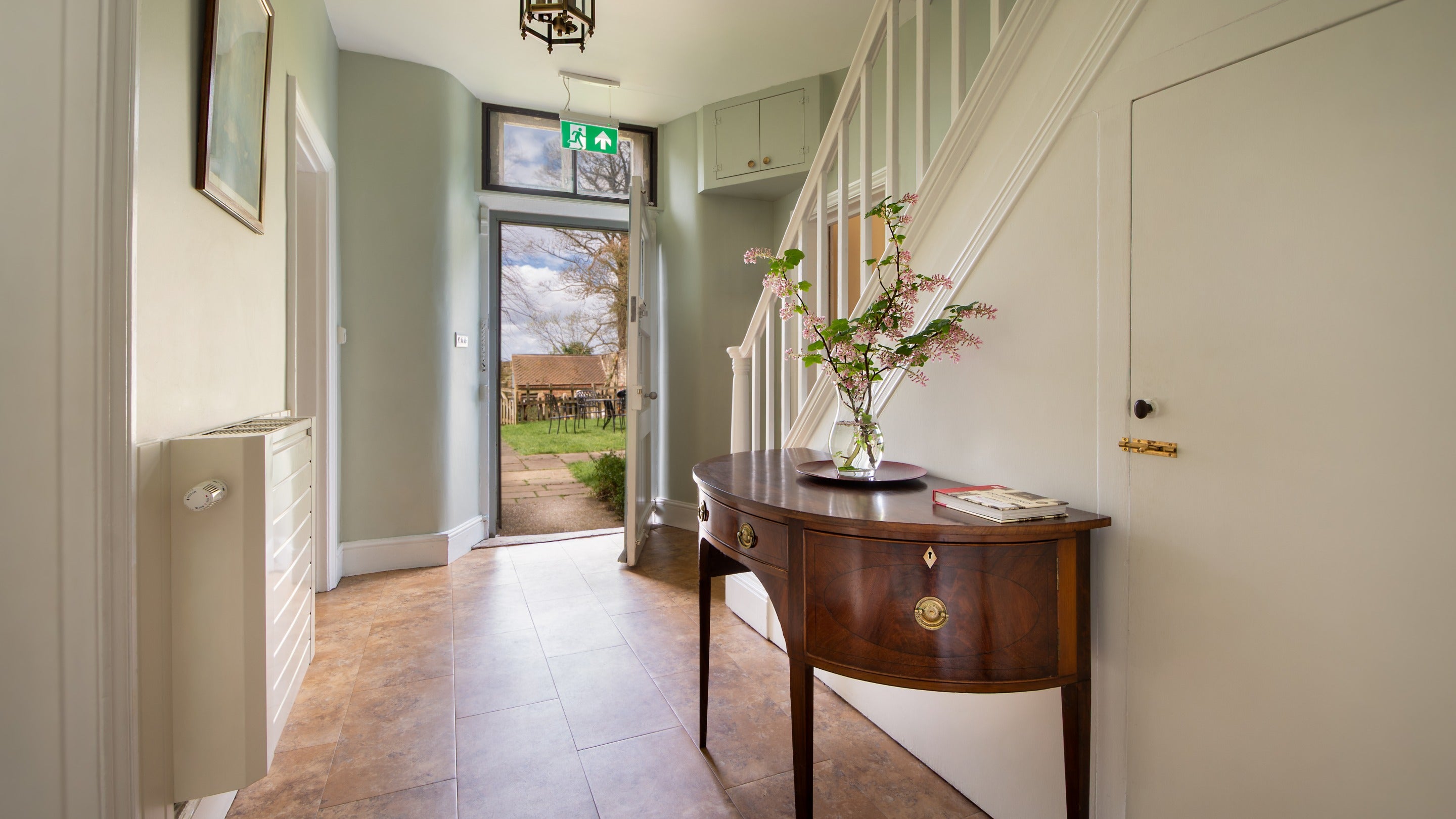 The entrance hall and staircase at 6 High Hazels, Derbyshire