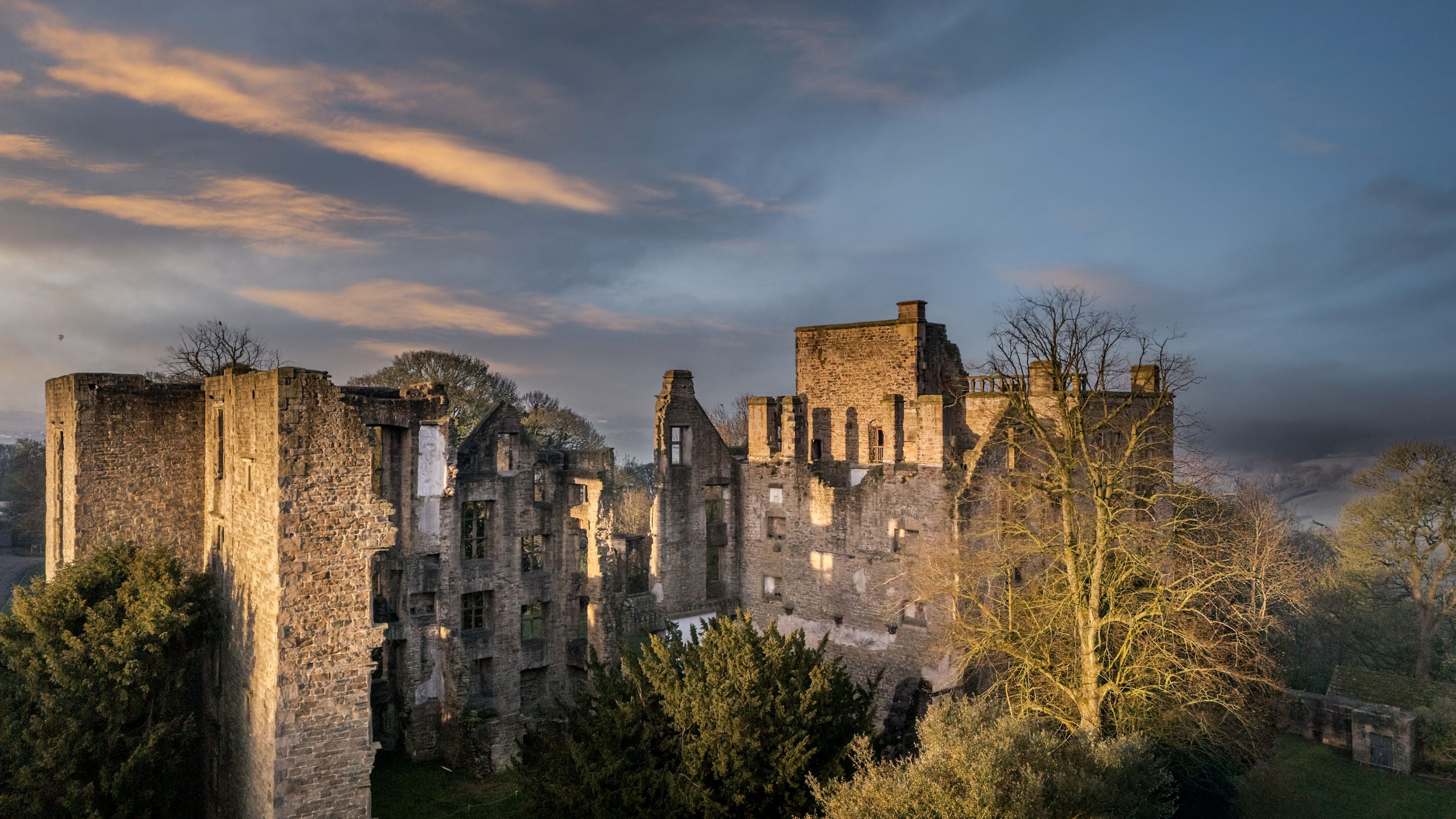 The ruins of Hardwick Old Hall, Derbyshire