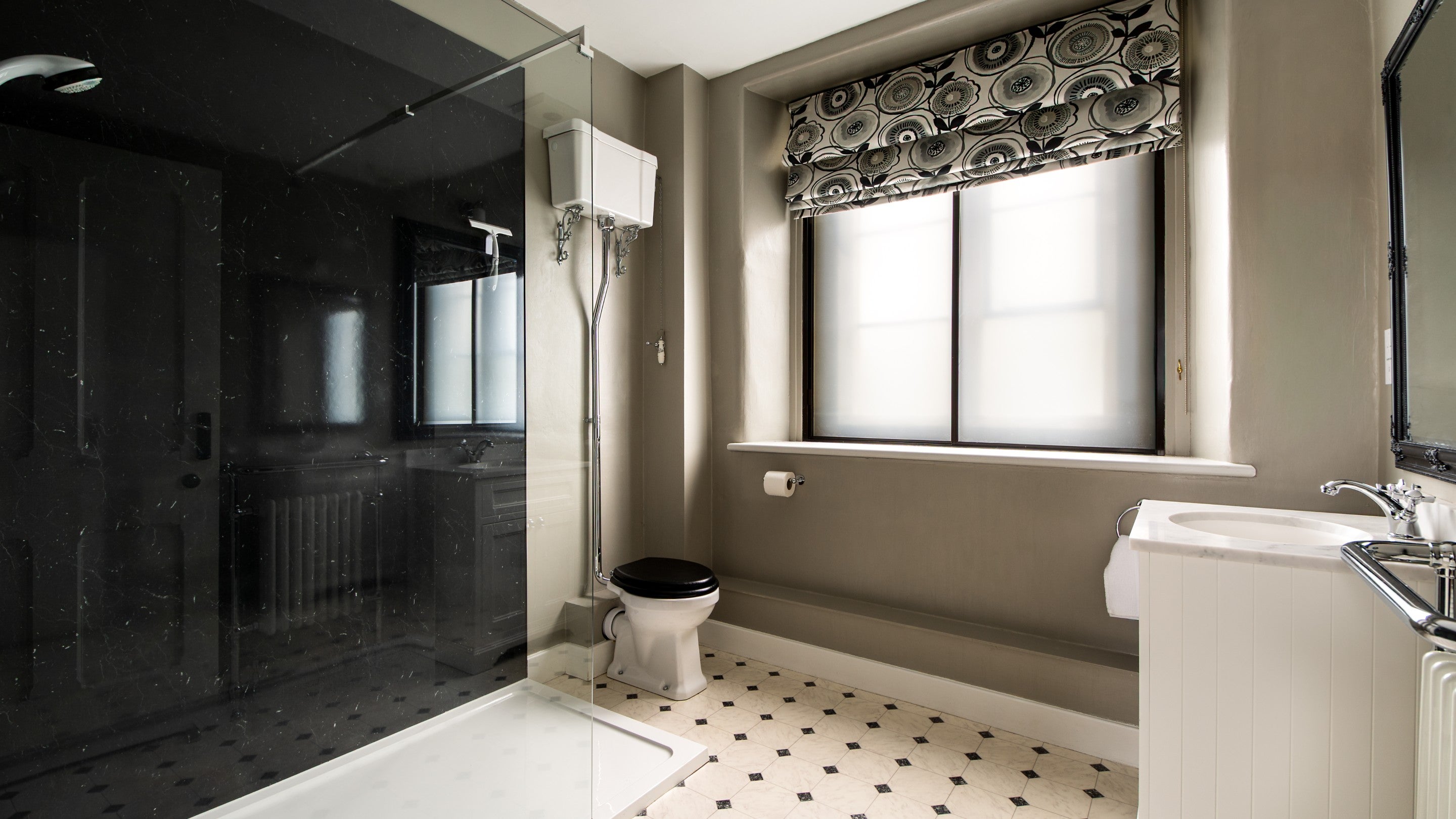 The ground-floor shower room at 6 High Hazels, Derbyshire