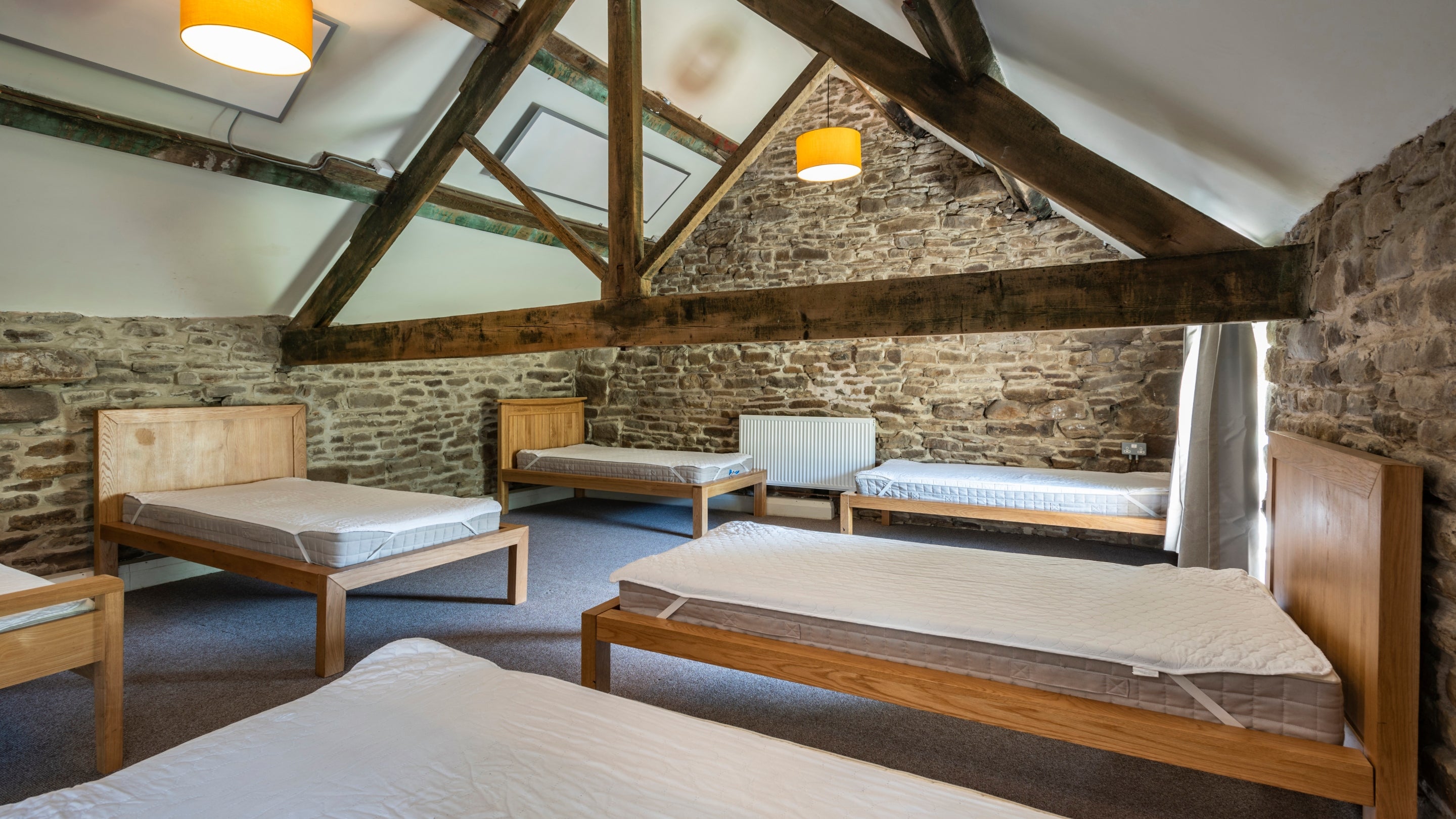 A dormitory at Dalehead Bunkhouse, Derbyshire