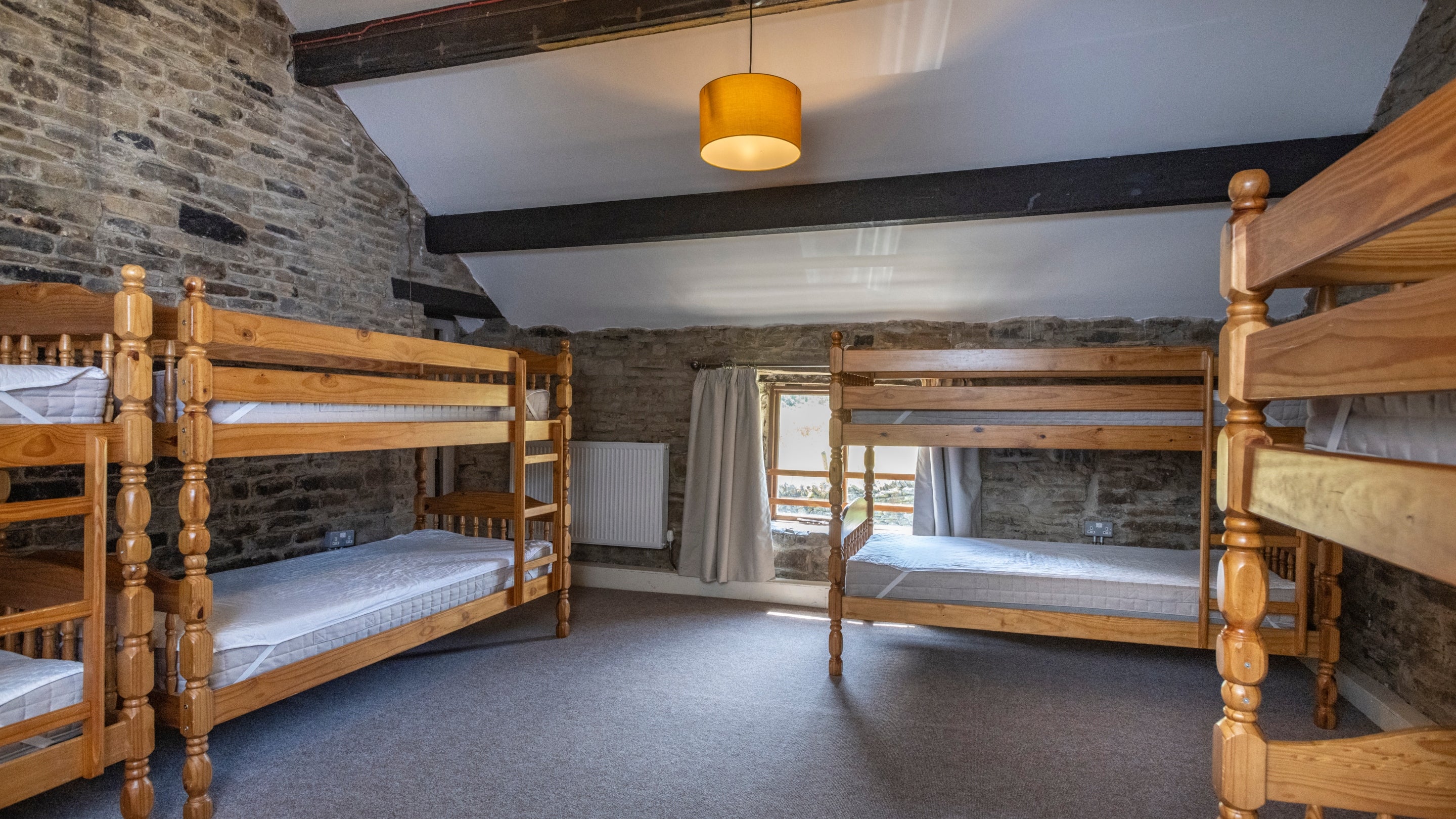 A dormitory at Dalehead Bunkhouse, Derbyshire