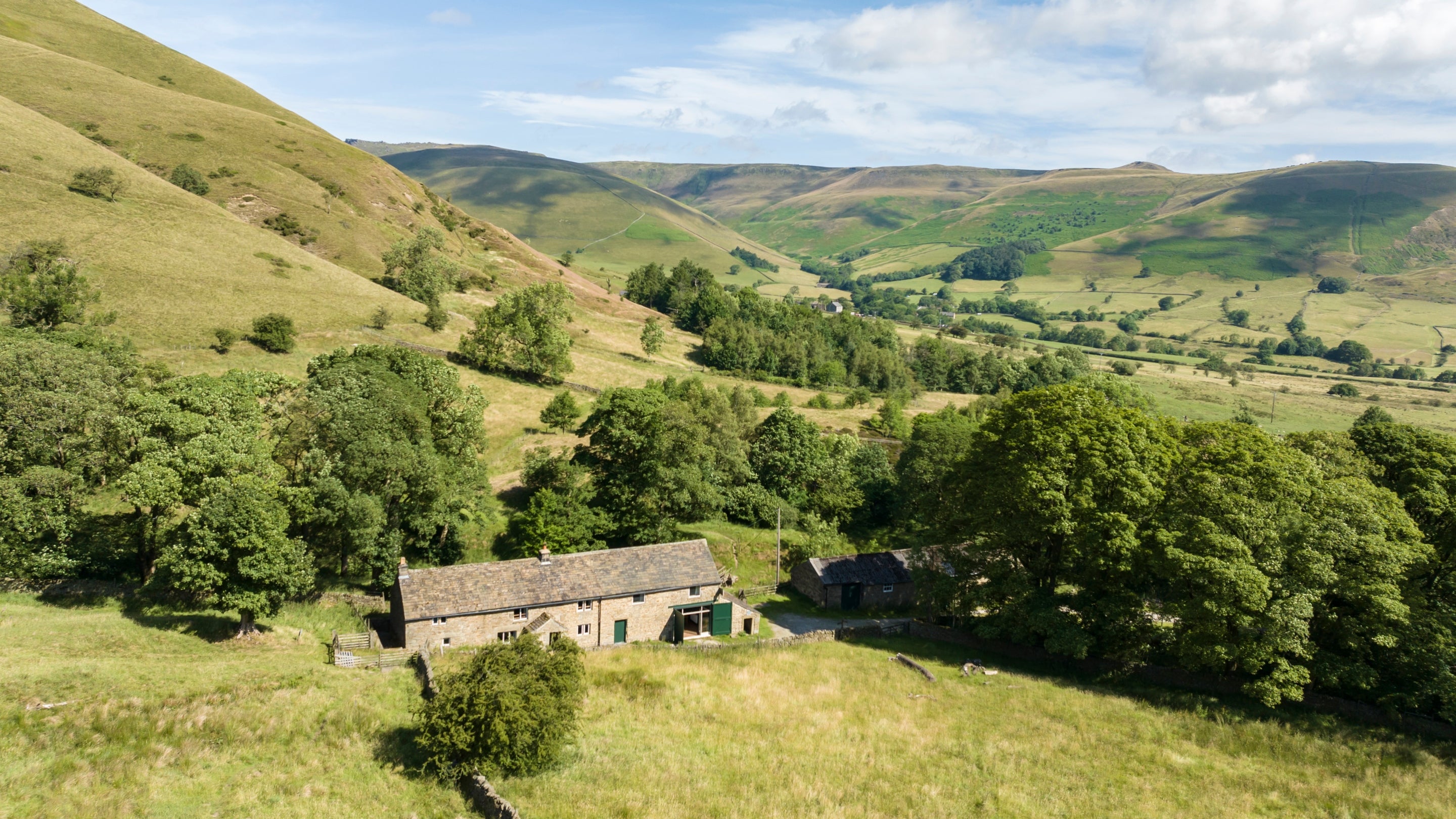 The area surrounding Dalehead Bunkhouse, Derbyshire