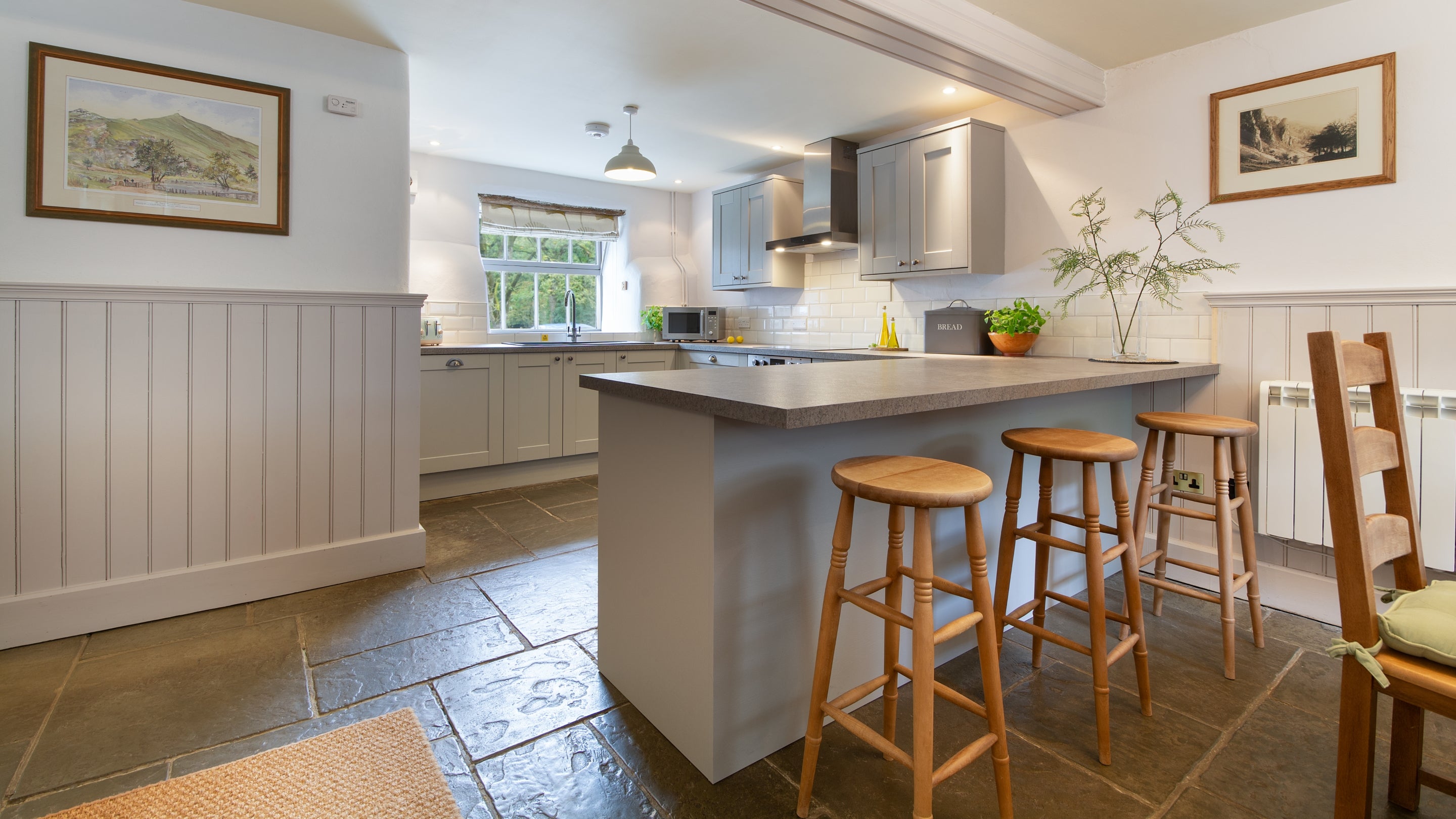 The kitchen area at Darfar, Derbyshire