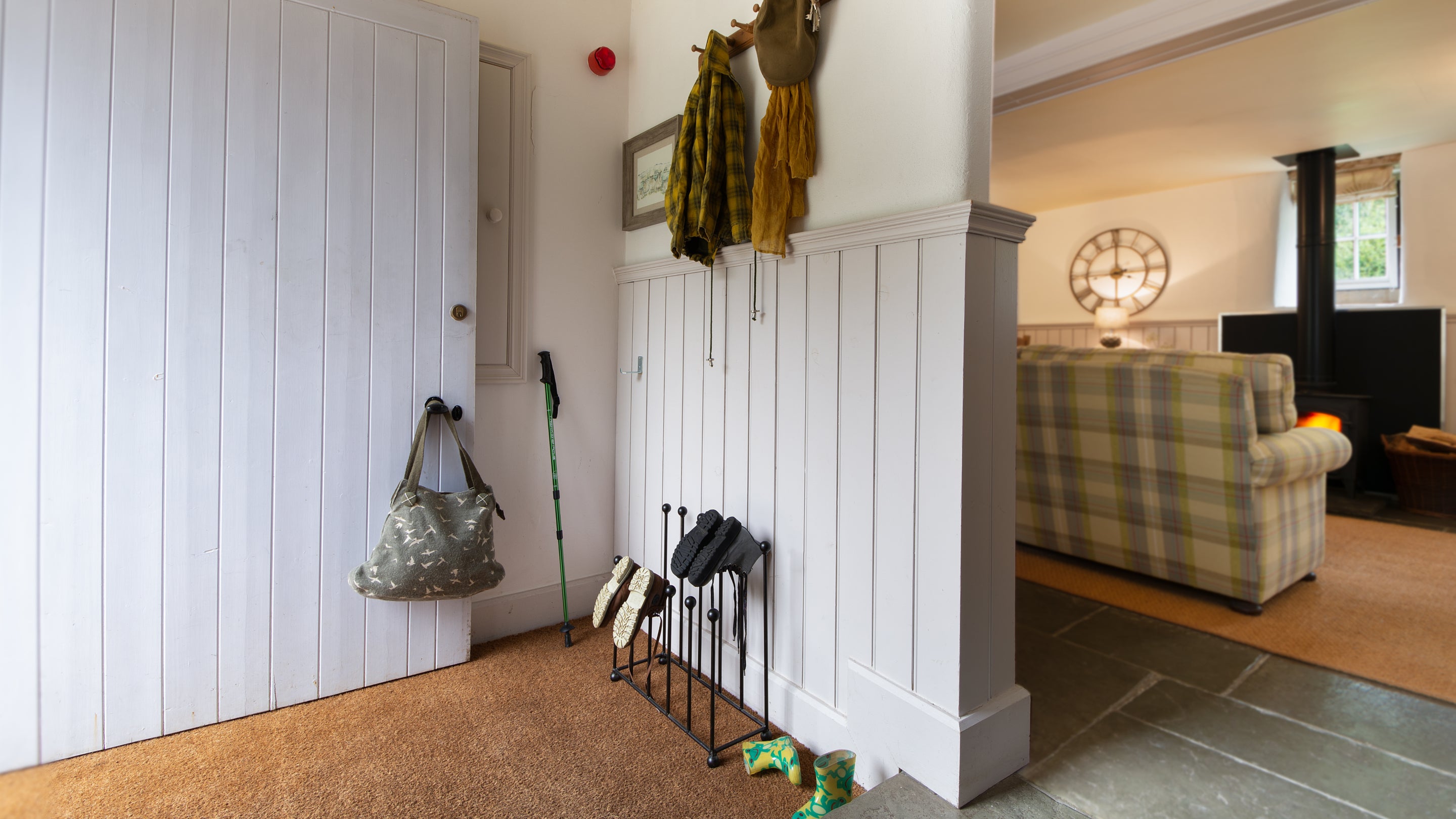 The entrance porch at Darfar, Derbyshire