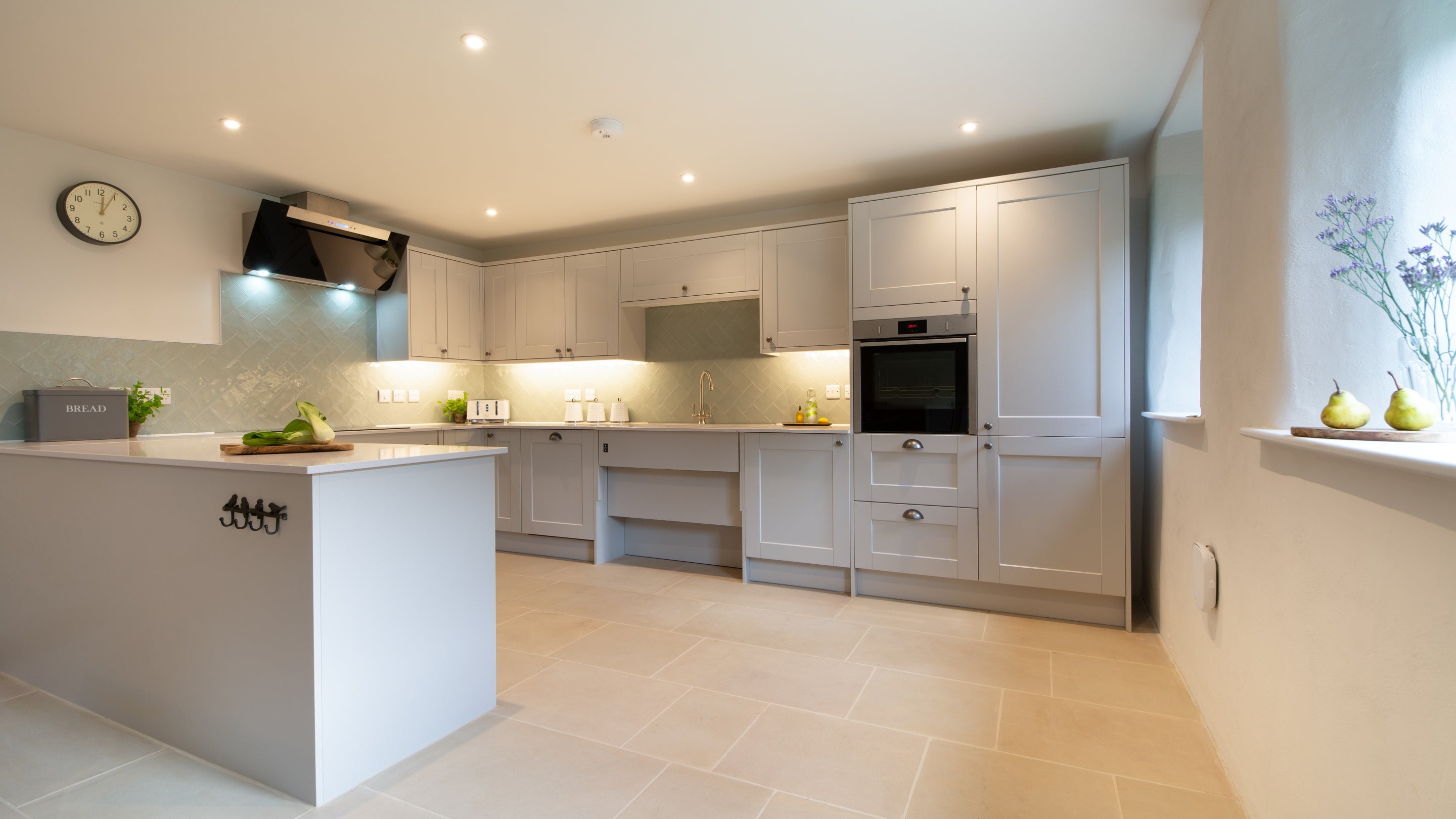 The kitchen at Gorsey Bank Barn, Derbyshire