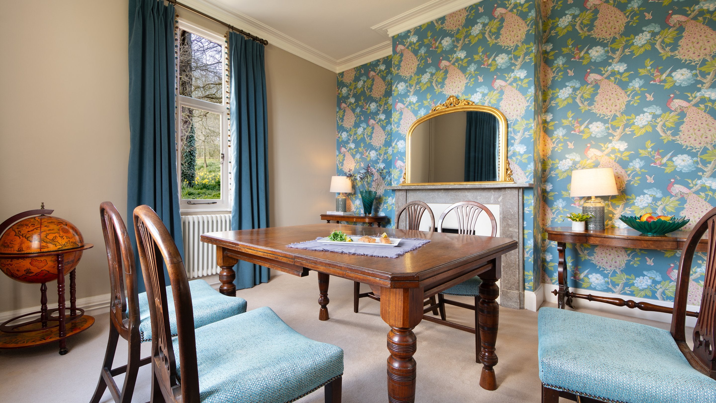 The dining room at Kedleston Park House, Derbyshire