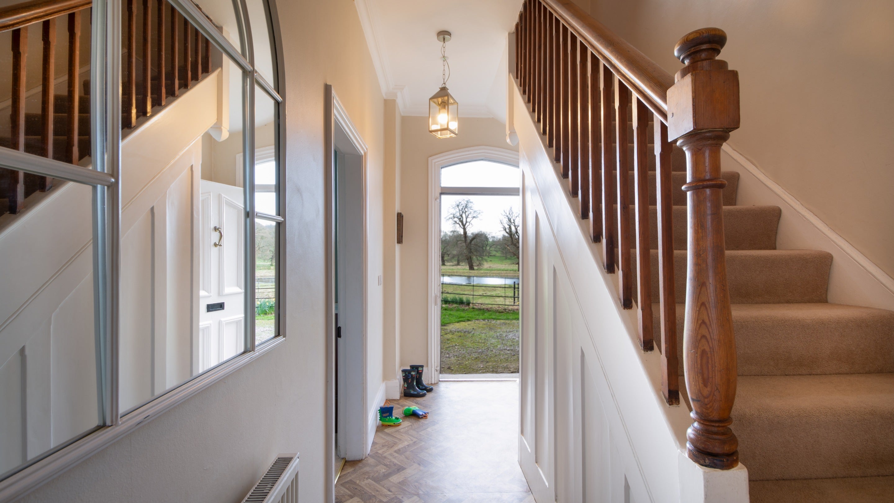 The entrance hall at Kedleston Park House, Derbyshire