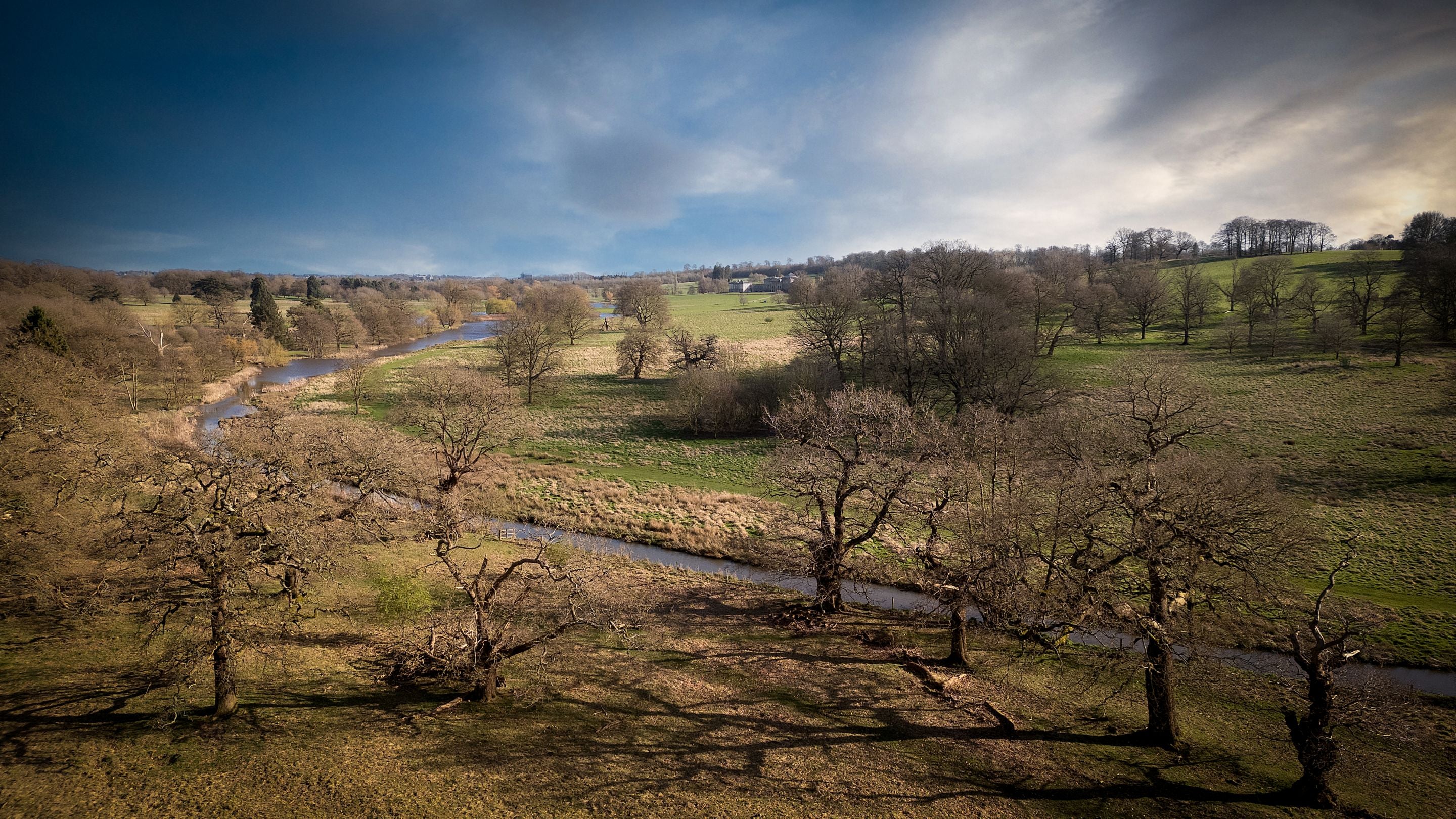 The parkland near Kedleston Park House, Derbyshire