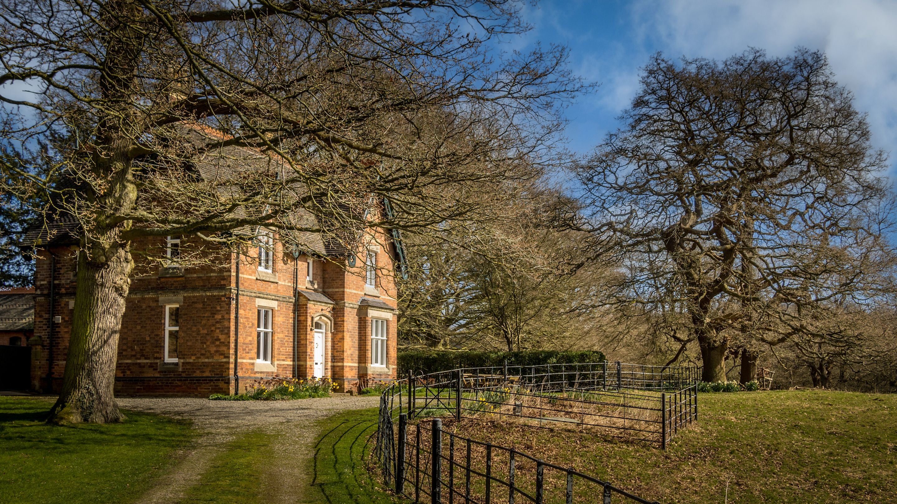 The drive to Kedleston Park House, Derbyshire