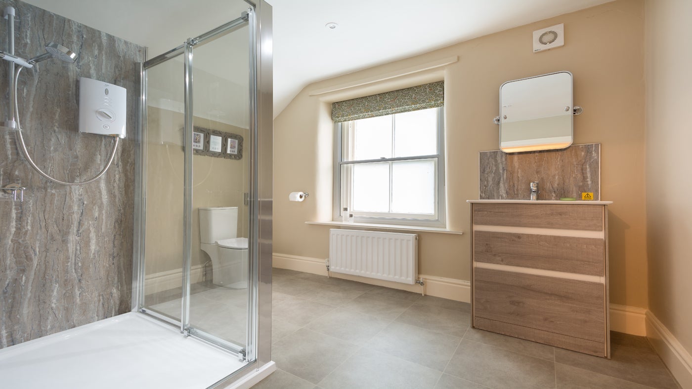 The bathroom at Mam Farm, Derbyshire