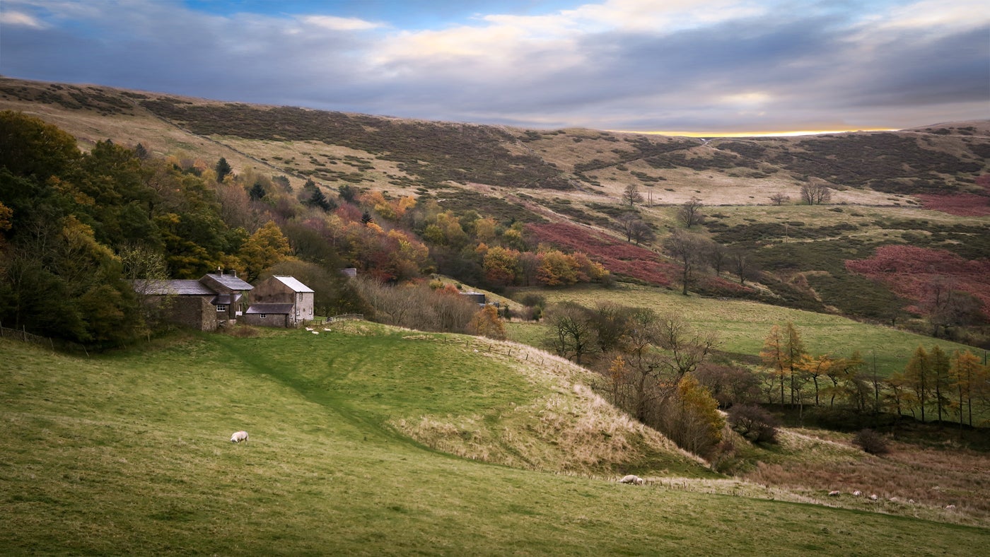 The surrounding area of Mam Farm, Derbyshire
