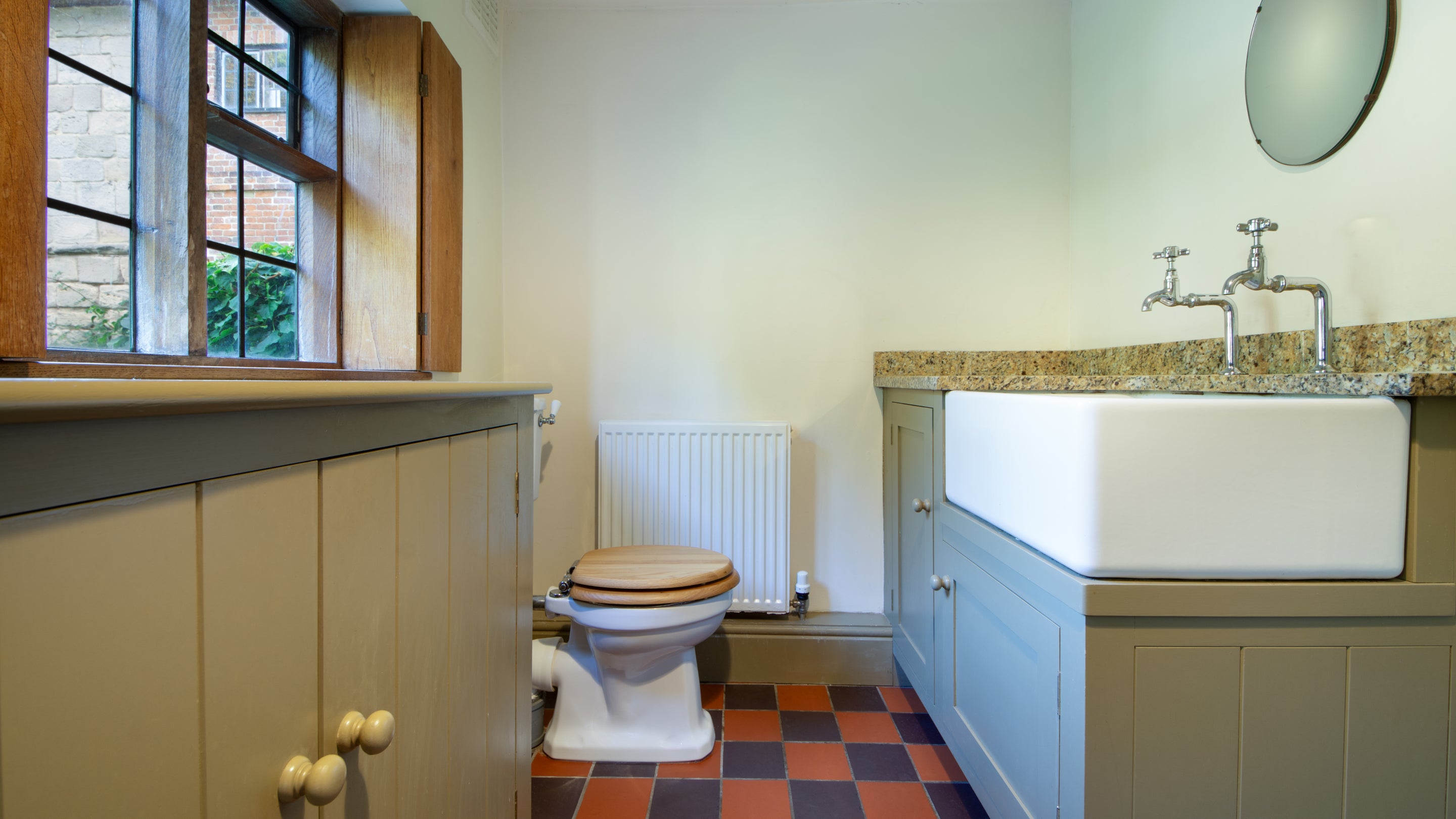 The downstairs toilet at Norbury Manor, Derbyshire