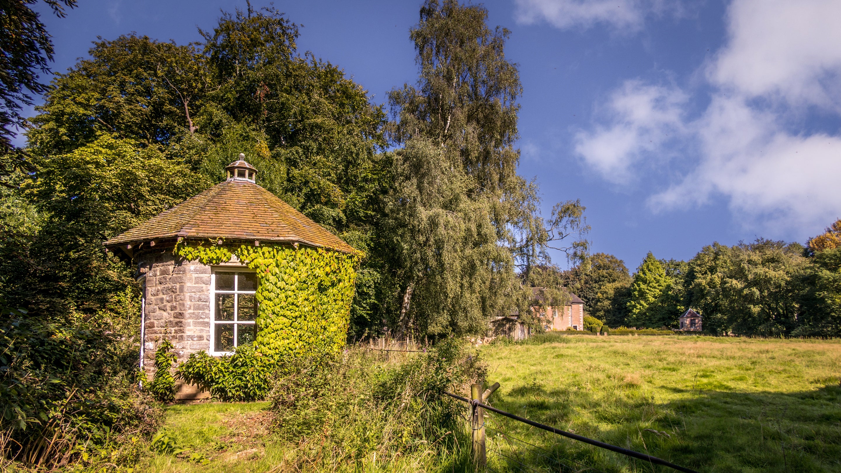 The summerhouse at Norbury Manor, Derbyshire