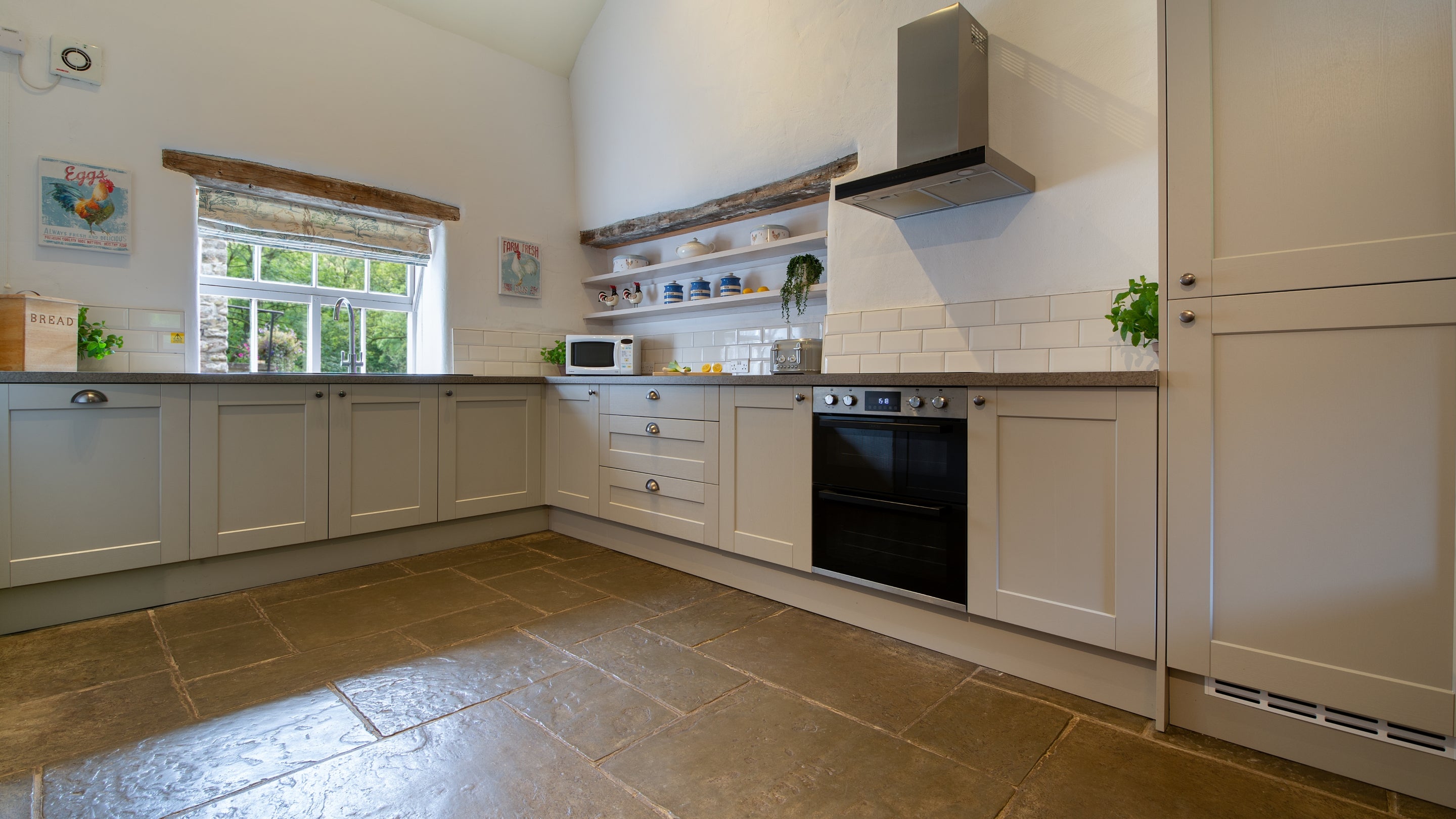 The kitchen area at Redhurst, Derbyshire