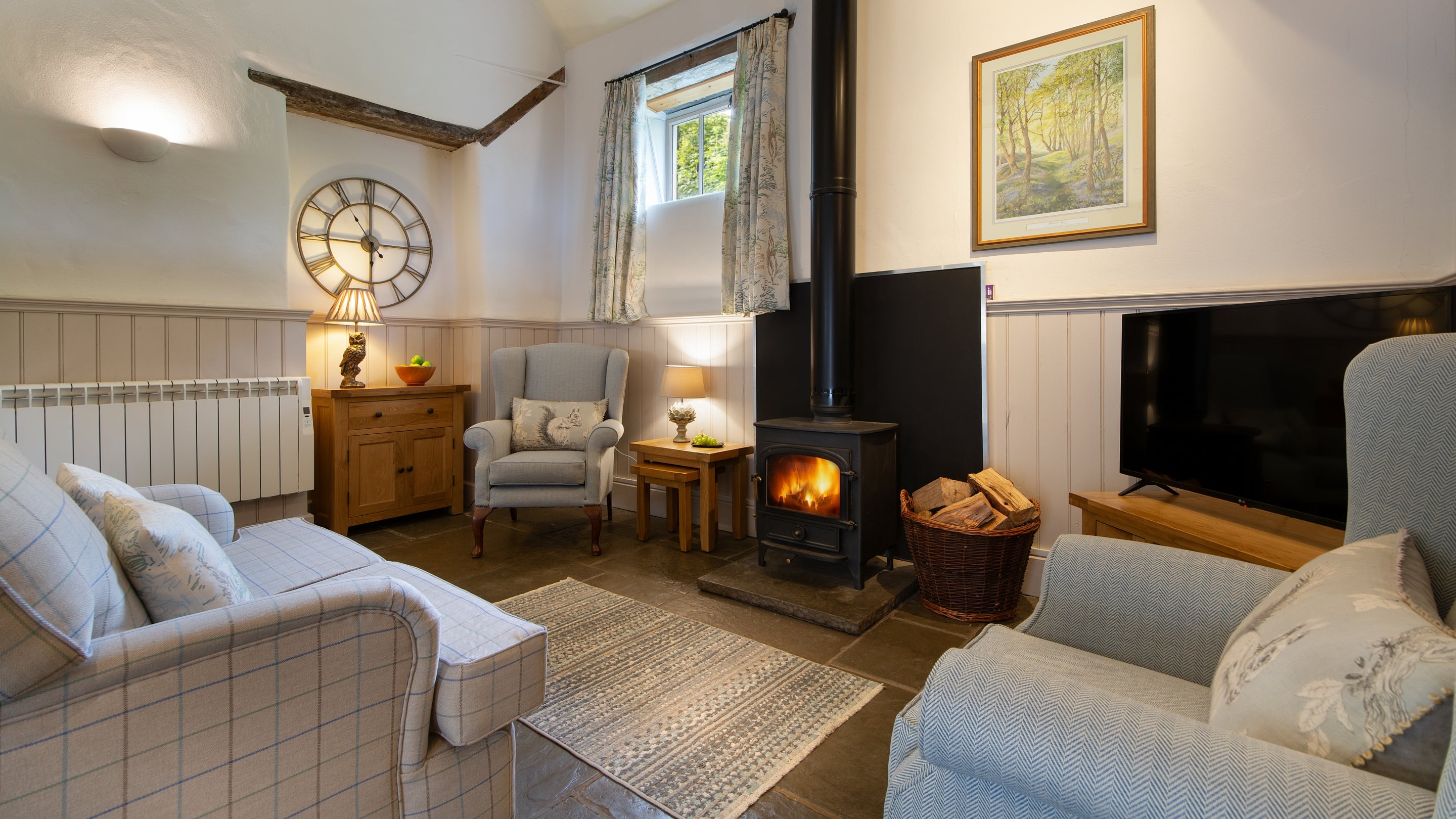 The sitting area at Redhurst, Derbyshire