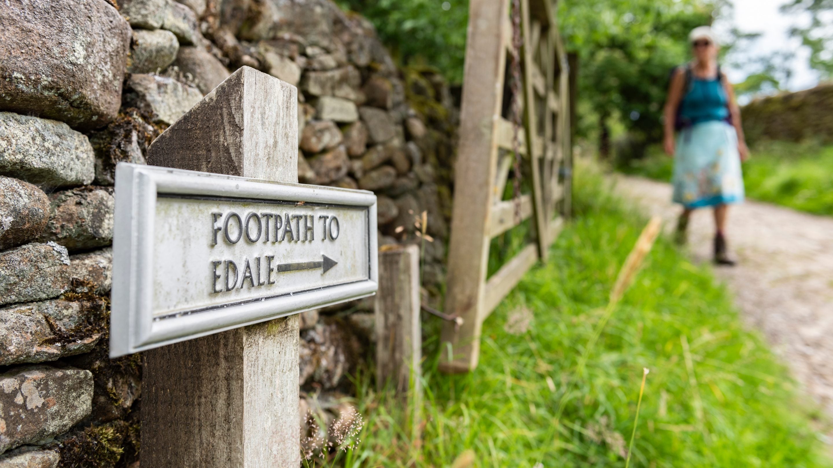The footpath to Edale from Upper Booth Farm Campsite, Derbyshire