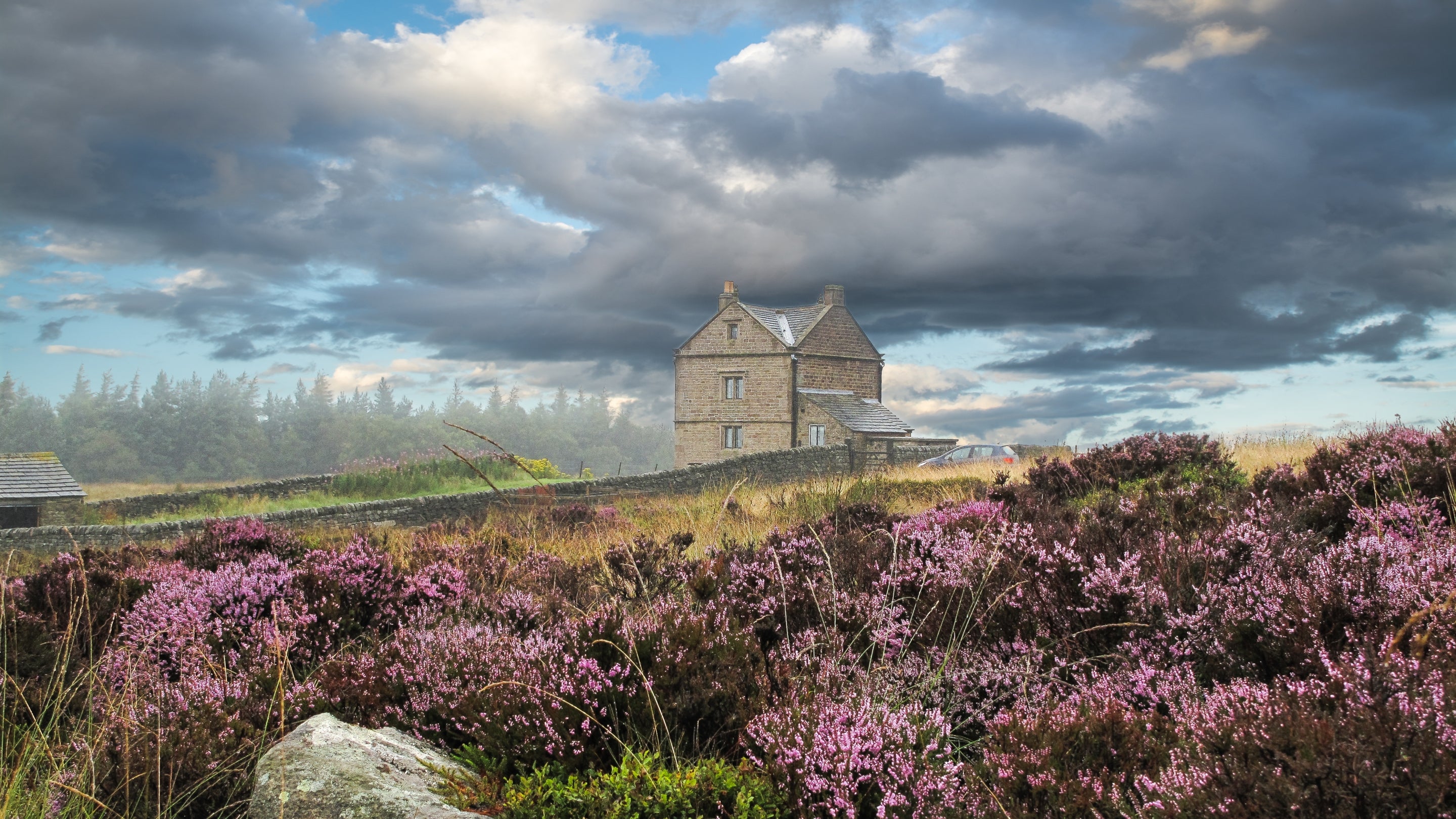 The exterior of White Edge Lodge, Derbyshire
