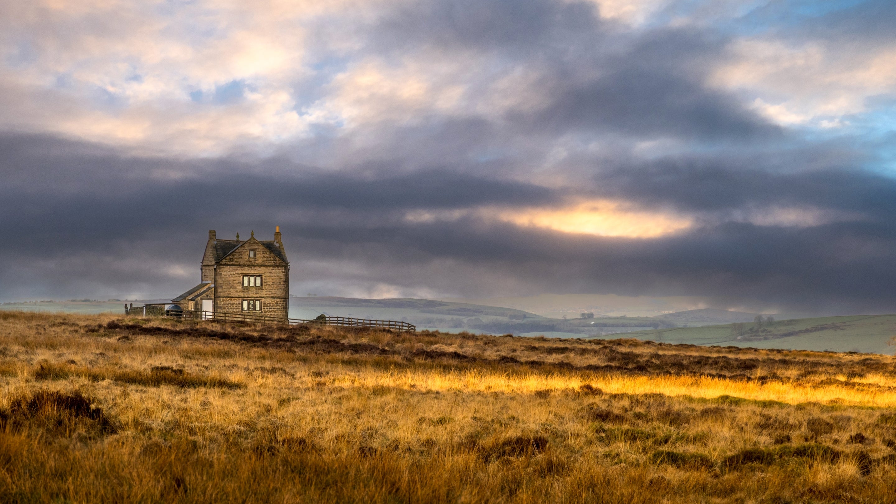 The exterior of White Edge Lodge, Derbyshire