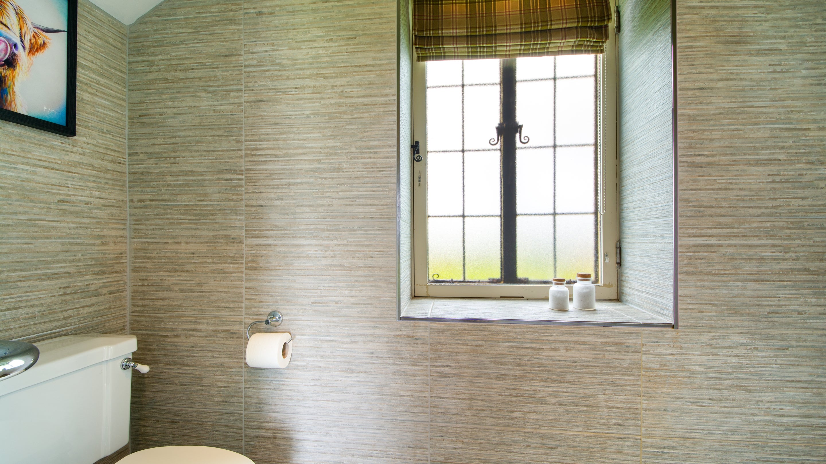 The ground-floor shower room at White Edge Lodge, Derbyshire