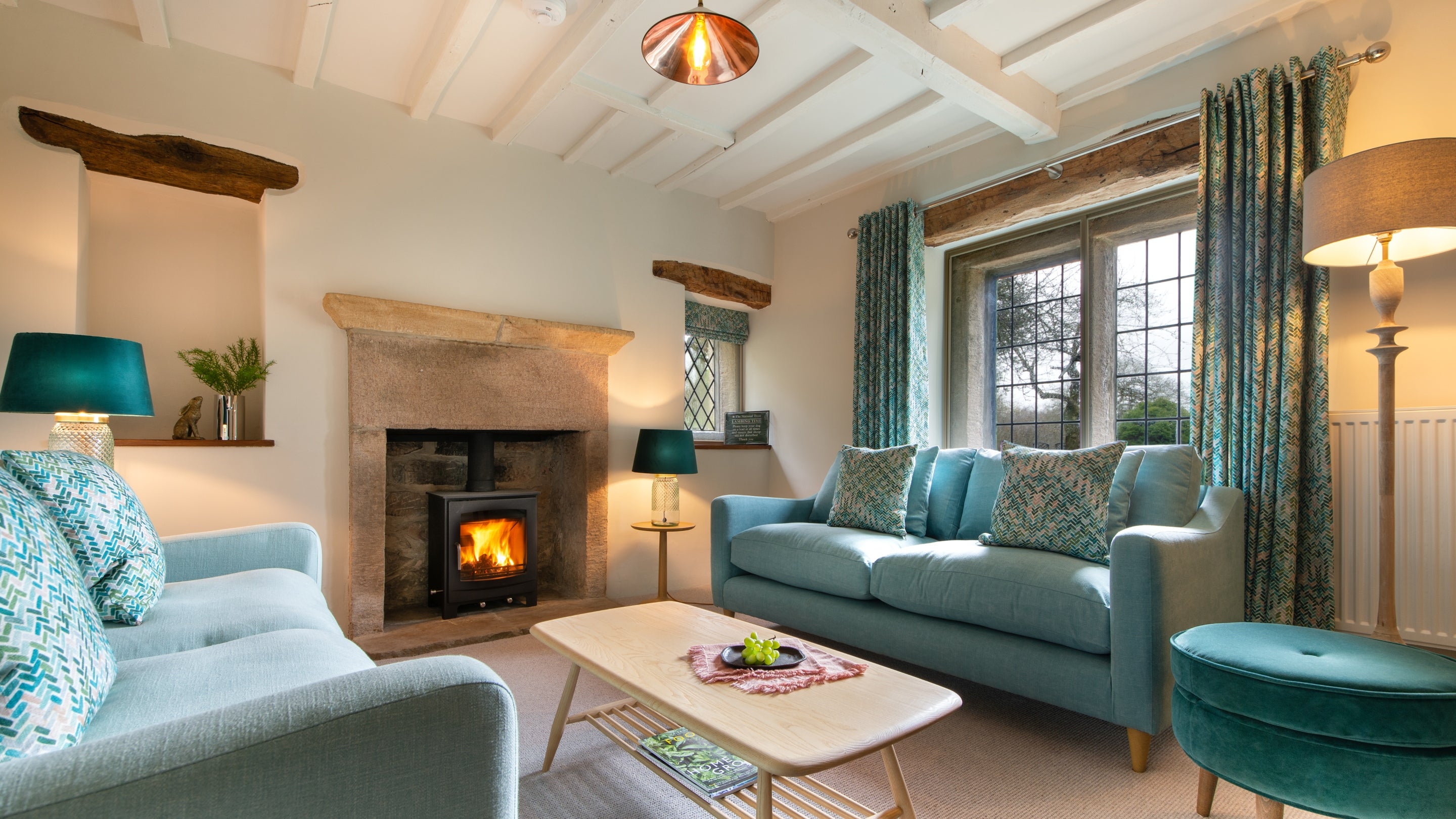 The snug at Wilson Farmhouse, Derbyshire