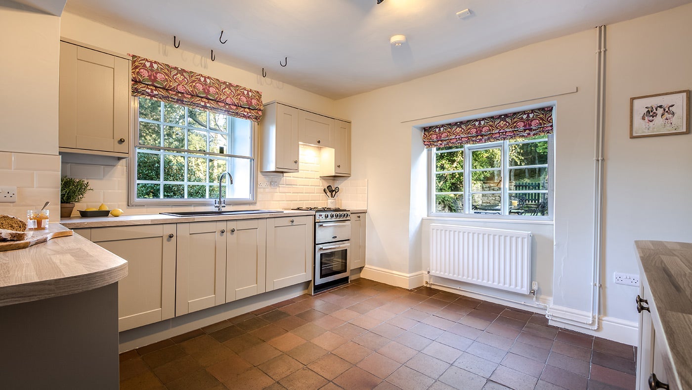 The kitchen at Yarncliff Lodge, Derbyshire