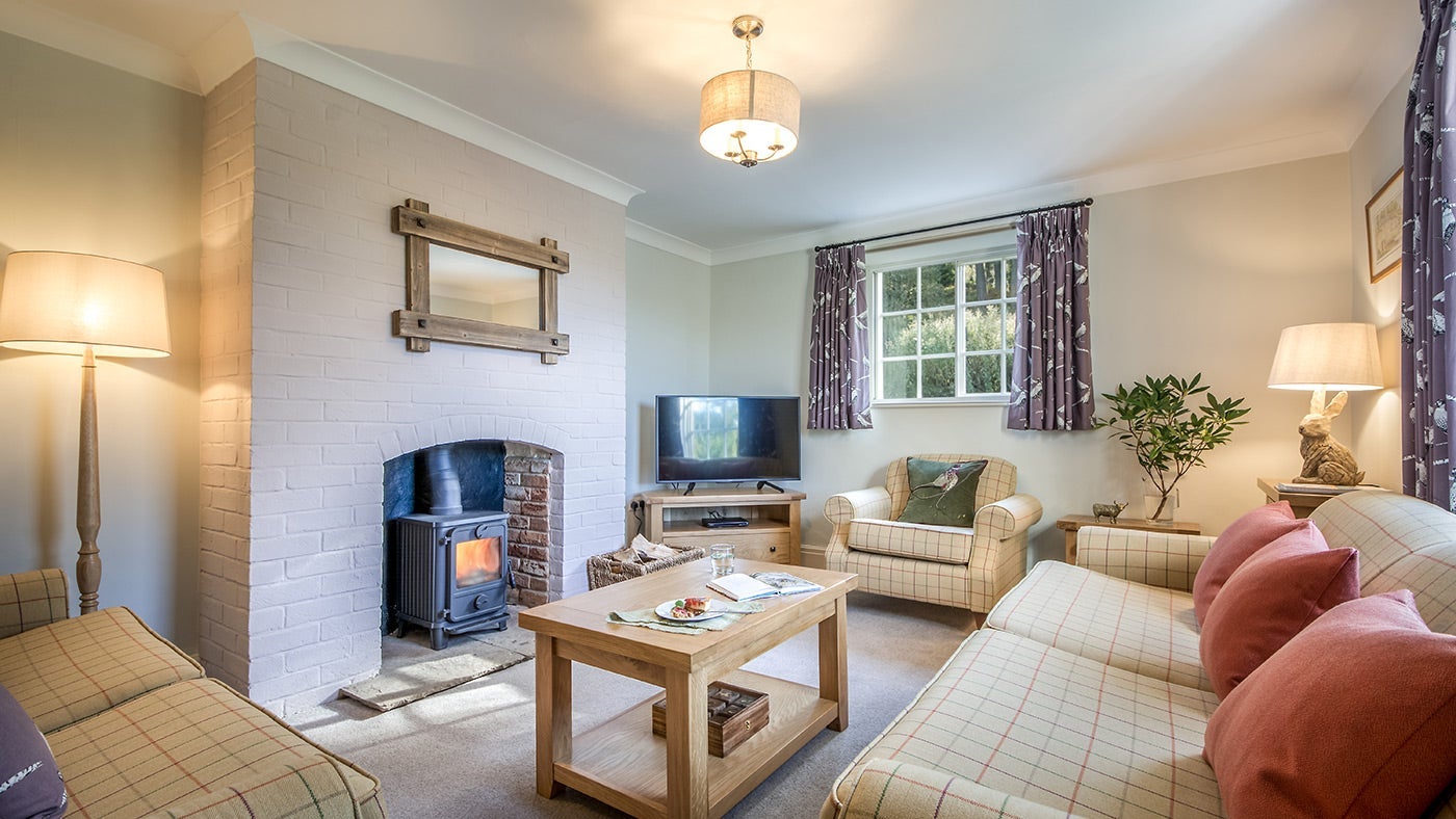 The sitting room at Yarncliff Lodge, Derbyshire