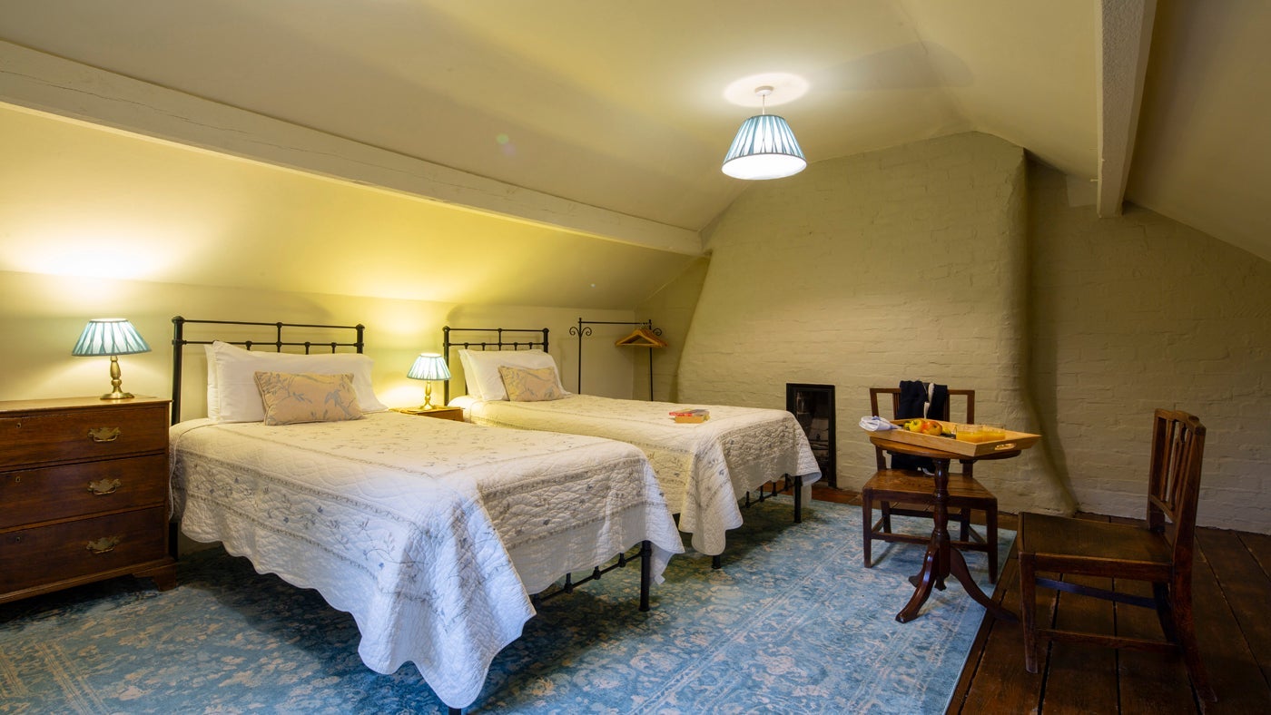 The twin bedroom at 1 Sternsmill Cottage, nr Bridgnorth, Shropshire
