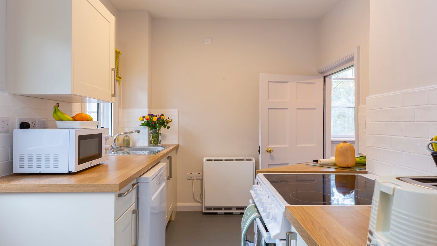 The spacious kitchen at 2 Lichfield Lodge, Staffordshire