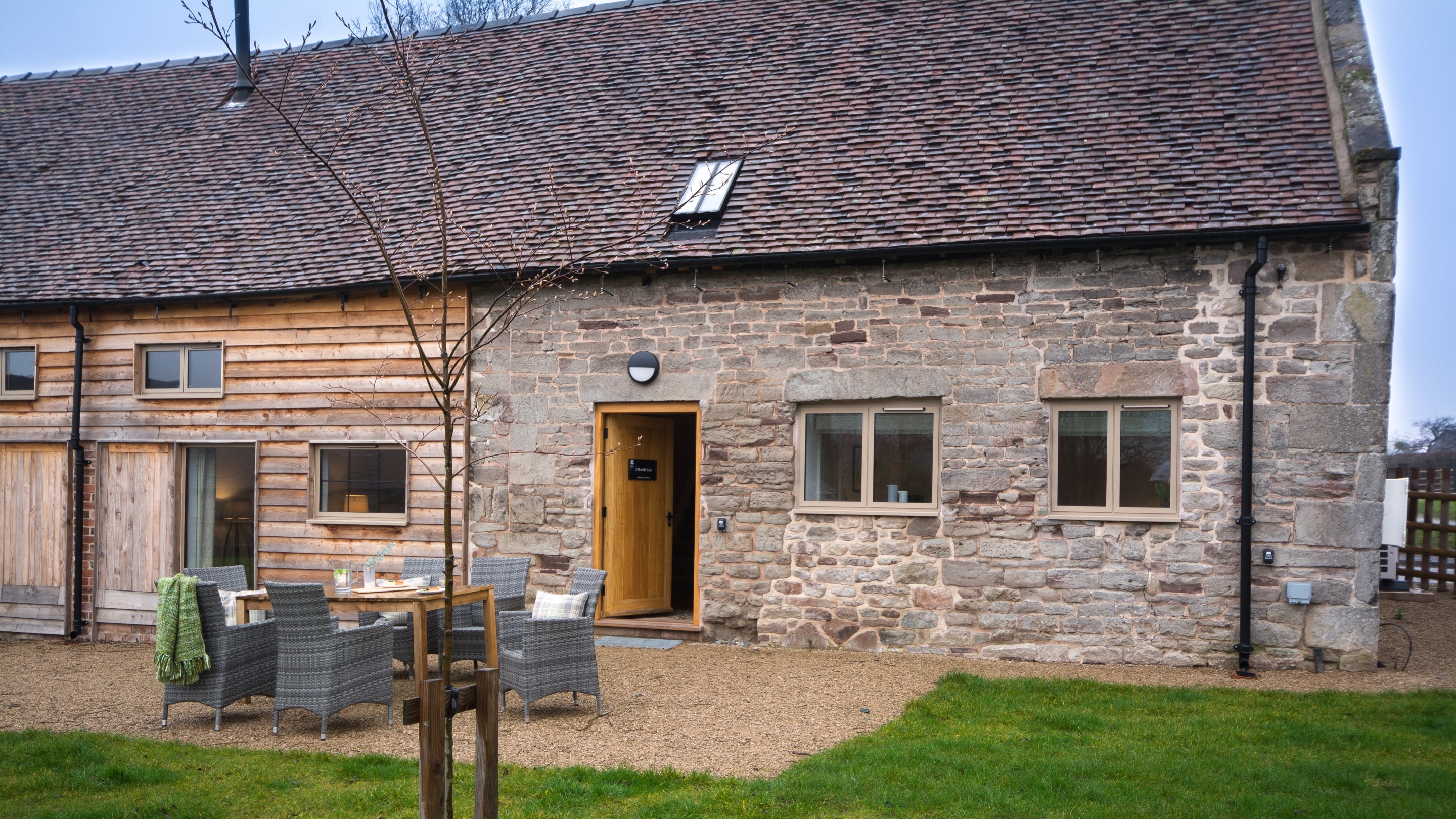 The exterior of 2 Morville Barn, Shropshire
