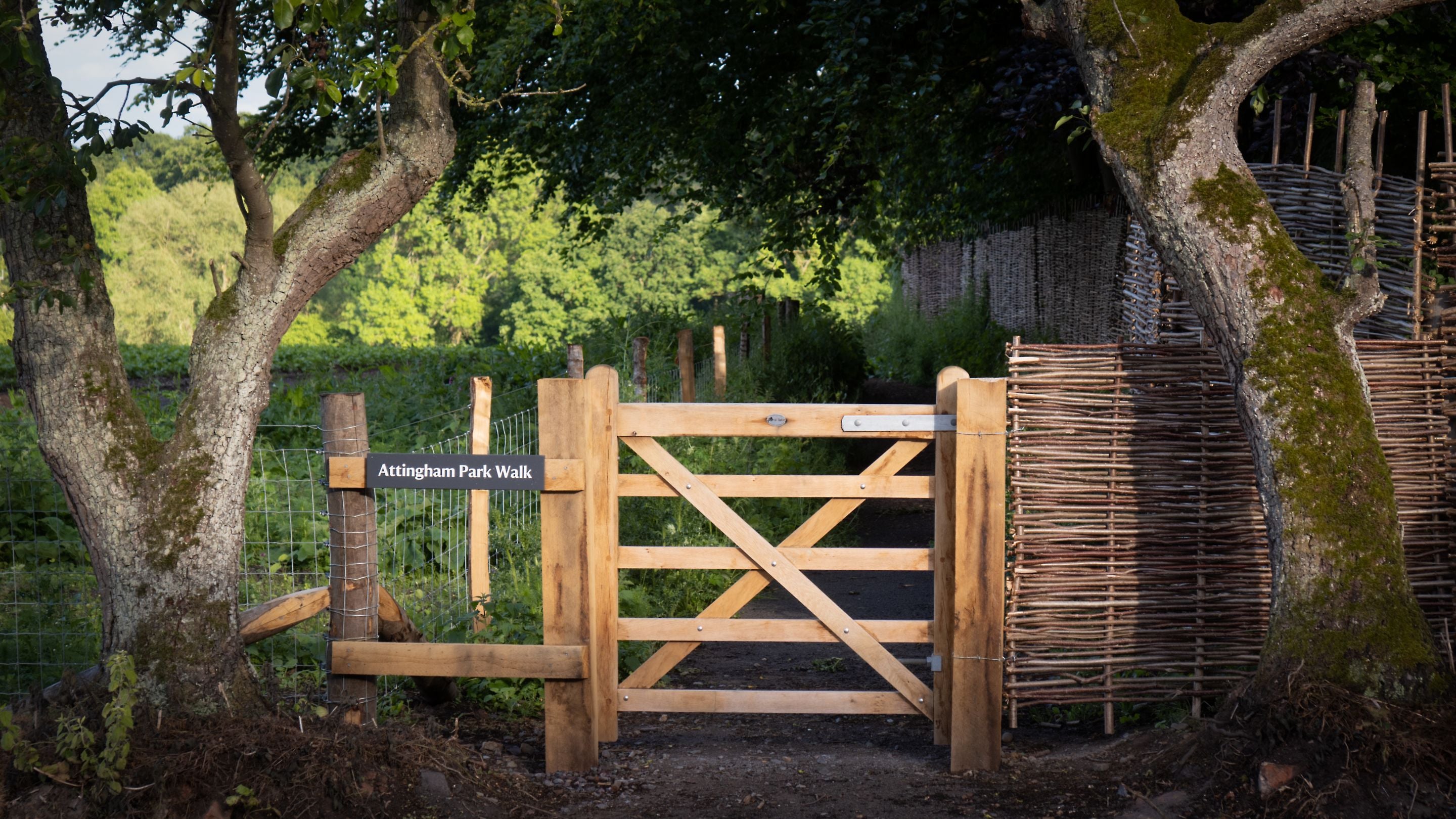 The path from the holiday barns to the rest of the Attingham Park estate, Shropshire