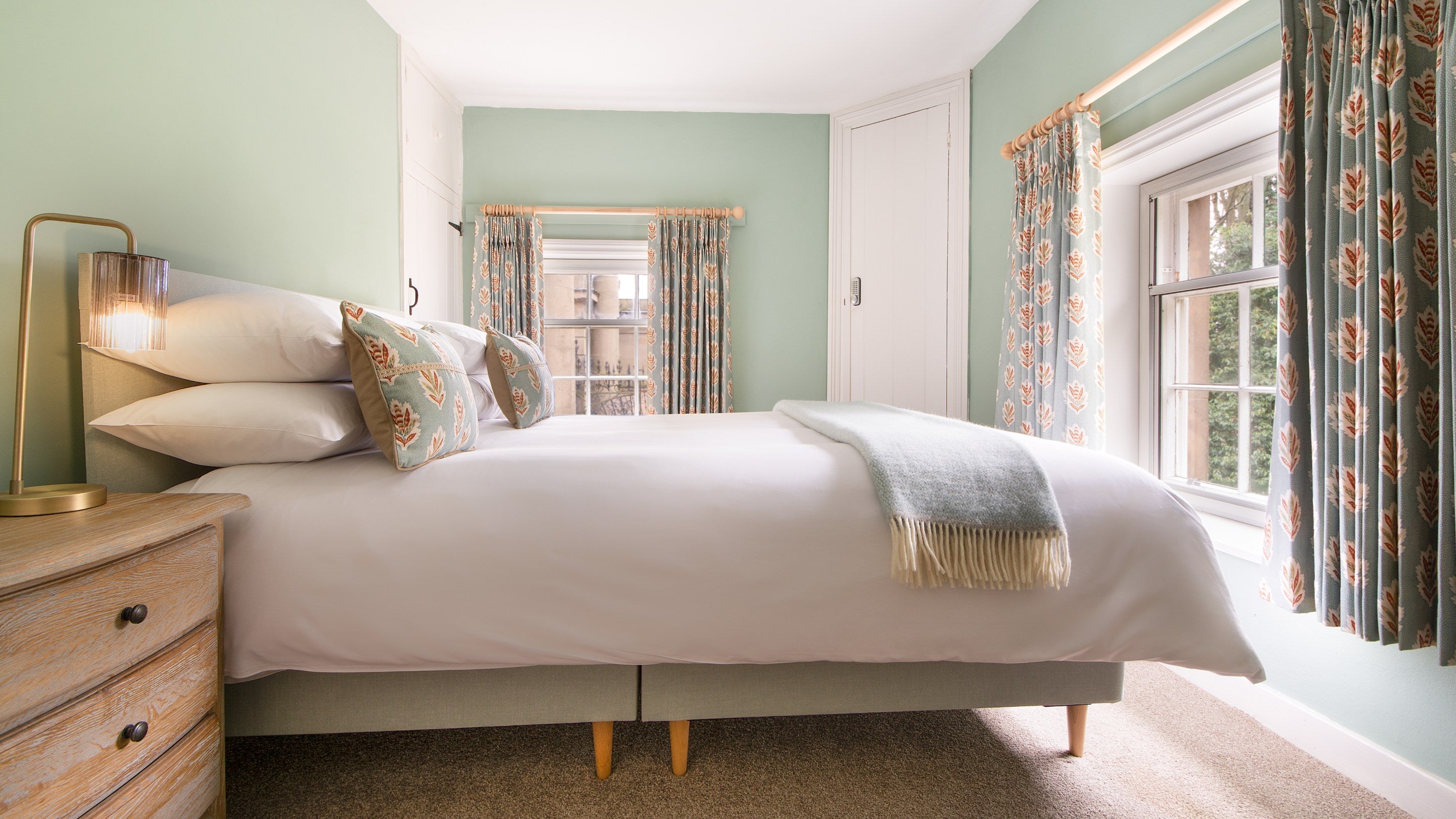 The double bedroom at Attingham East Lodge, Shropshire