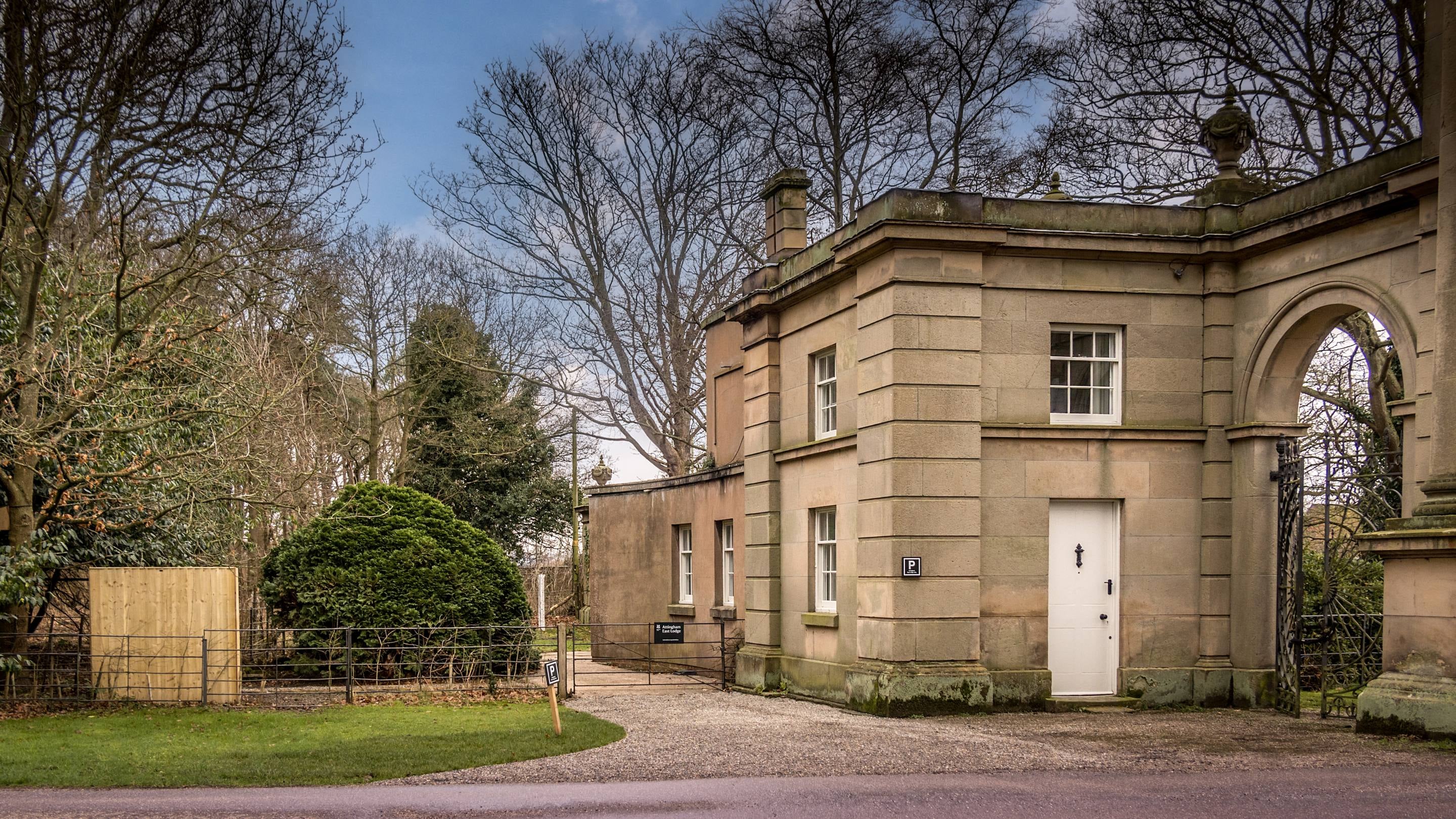 The front of Attingham East Lodge, Shropshire