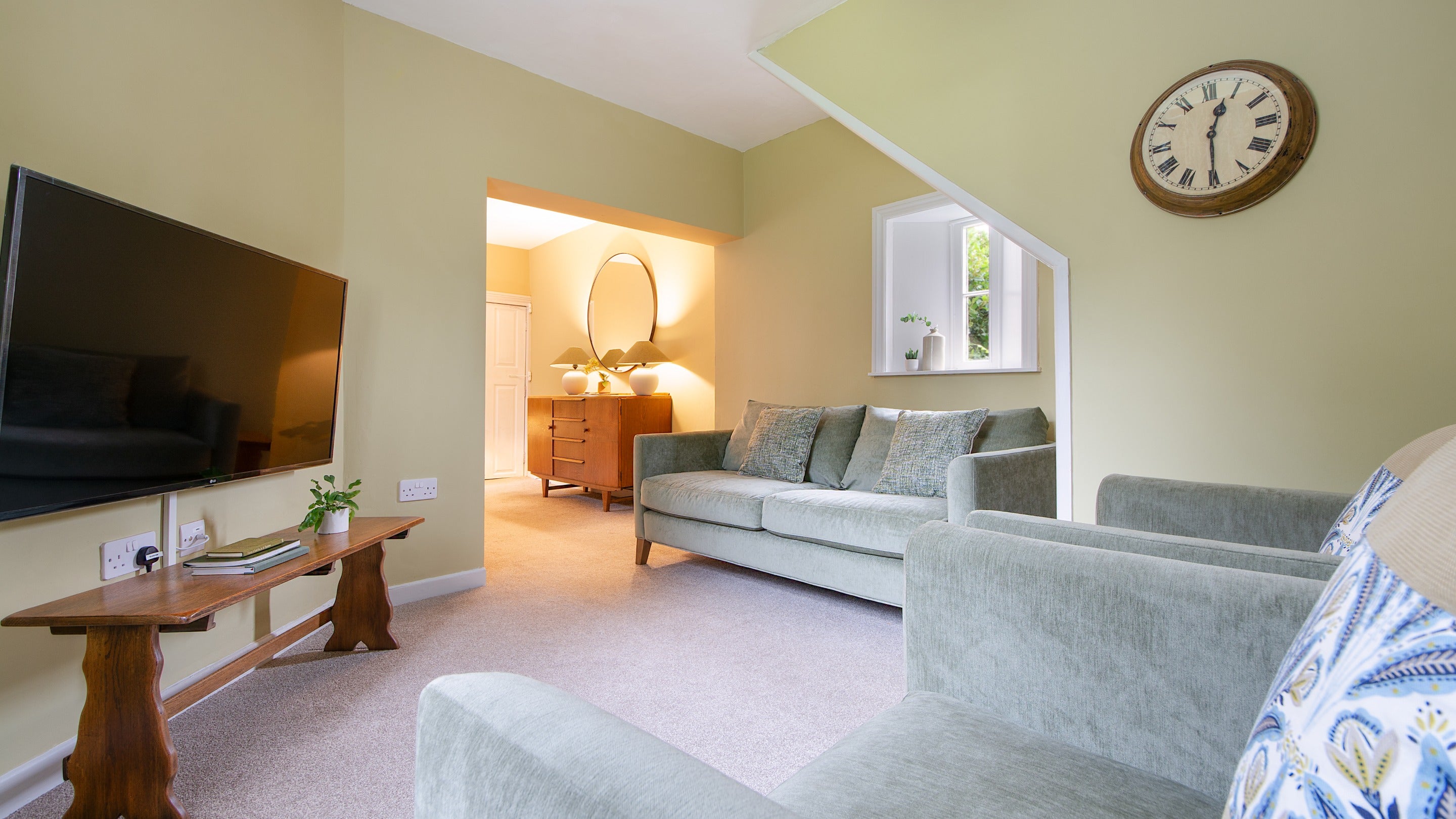 The sitting room at Attingham East Lodge, Shropshire