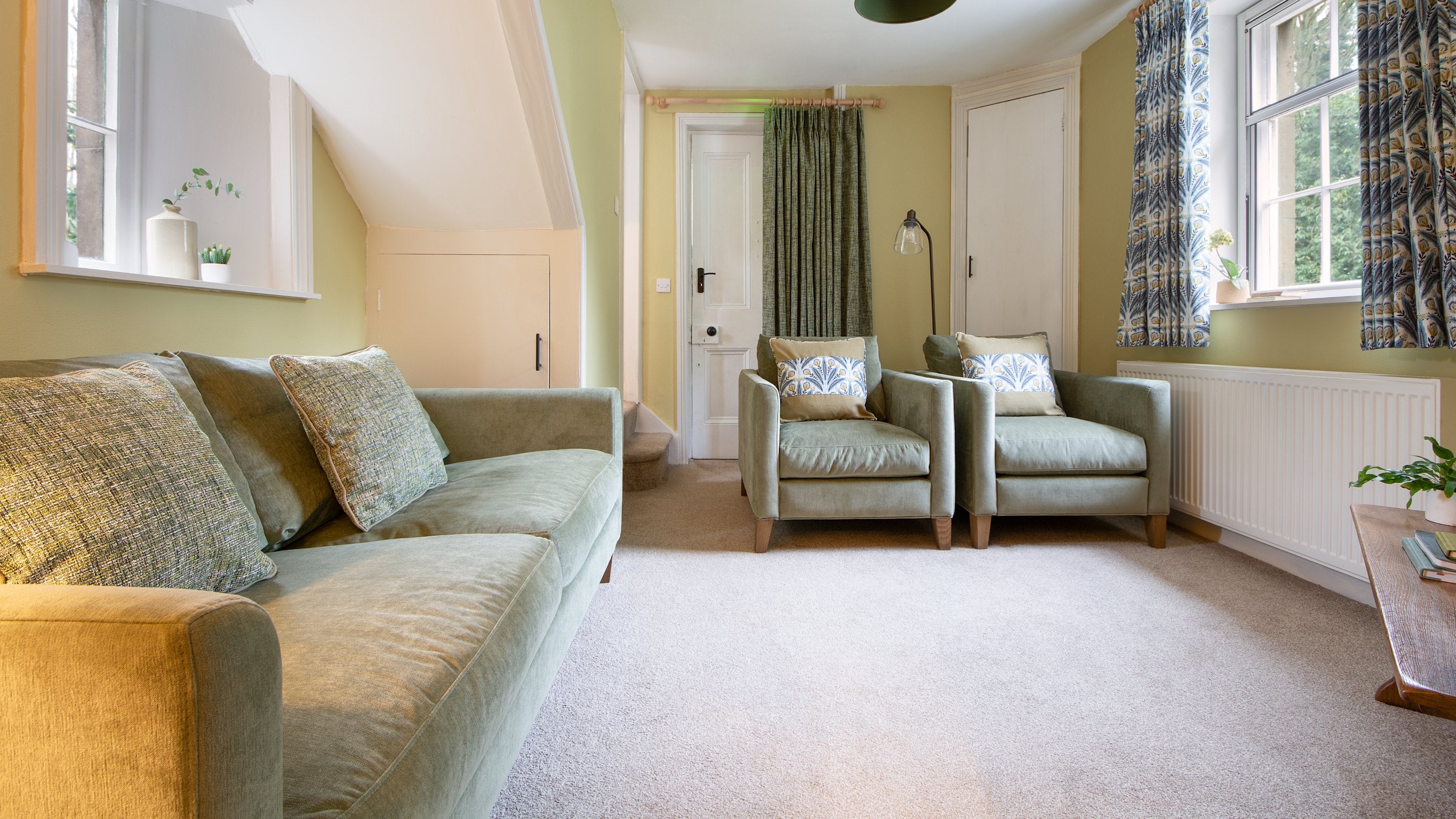 The sitting room at Attingham East Lodge, Shropshire