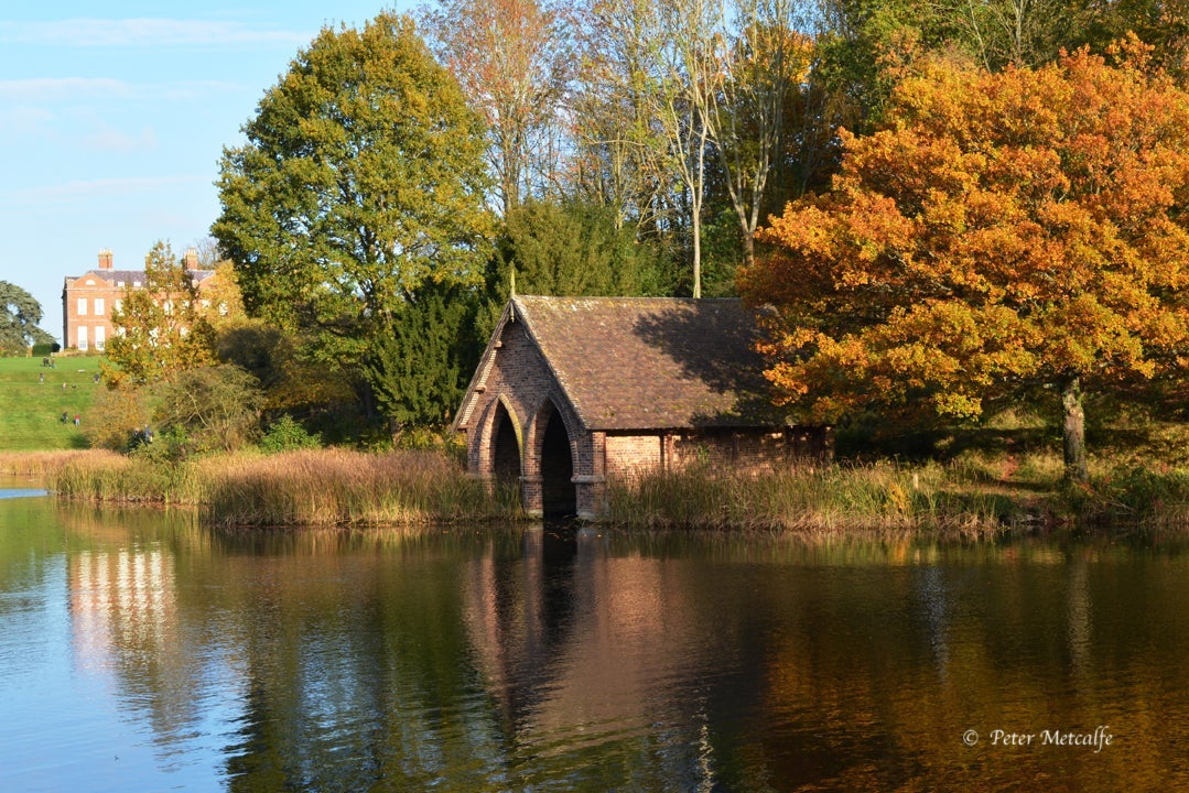 Boathouse at Dudmaston in Autumn