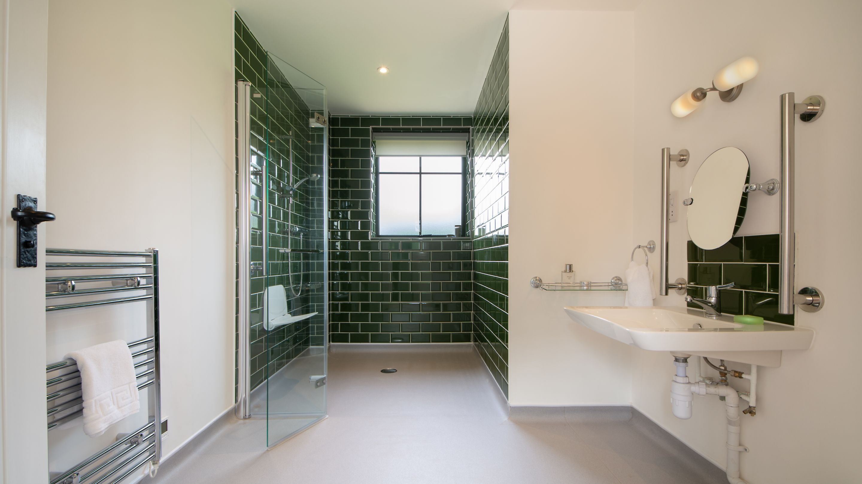 The shower room at Forge Barn, Shropshire
