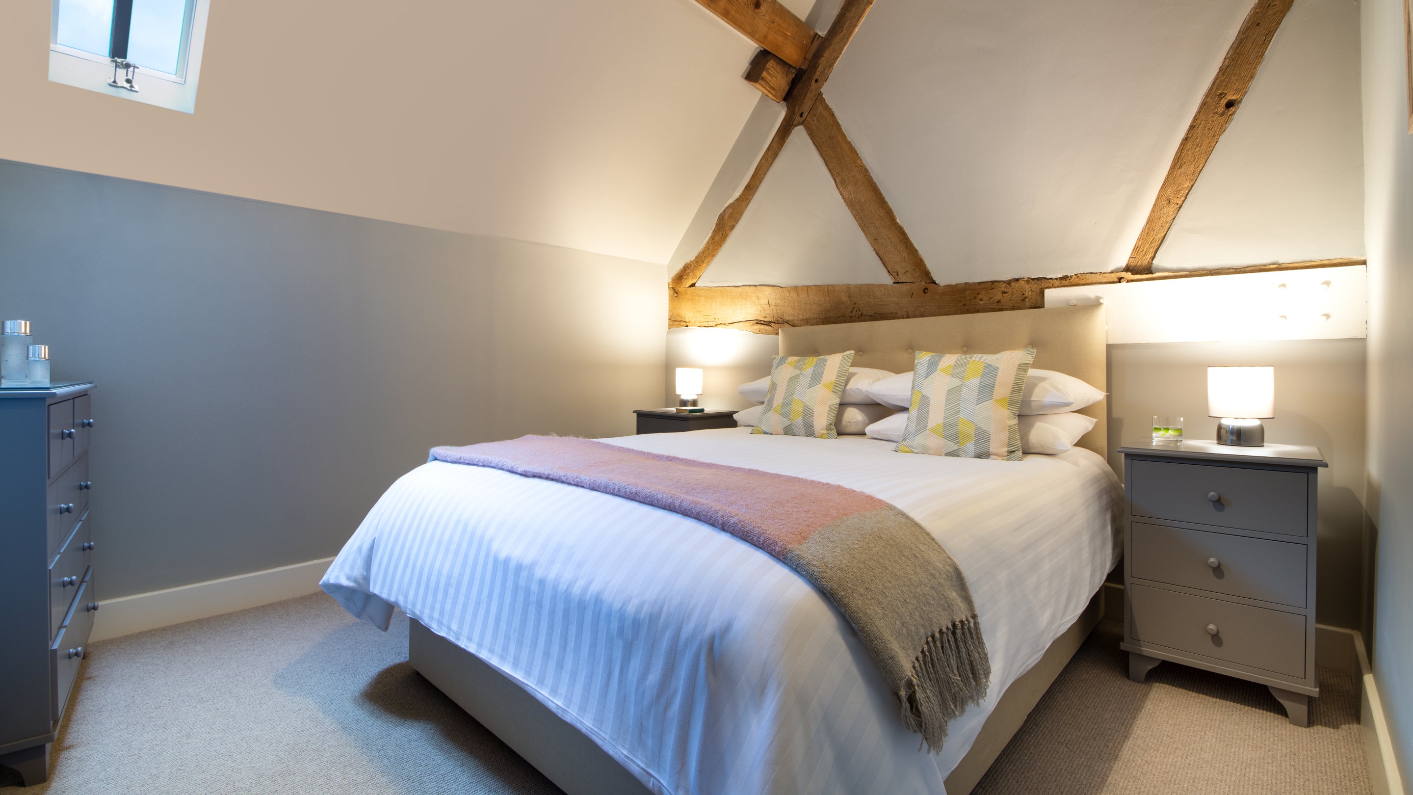 The second double bedroom at Mose Barn, Shropshire