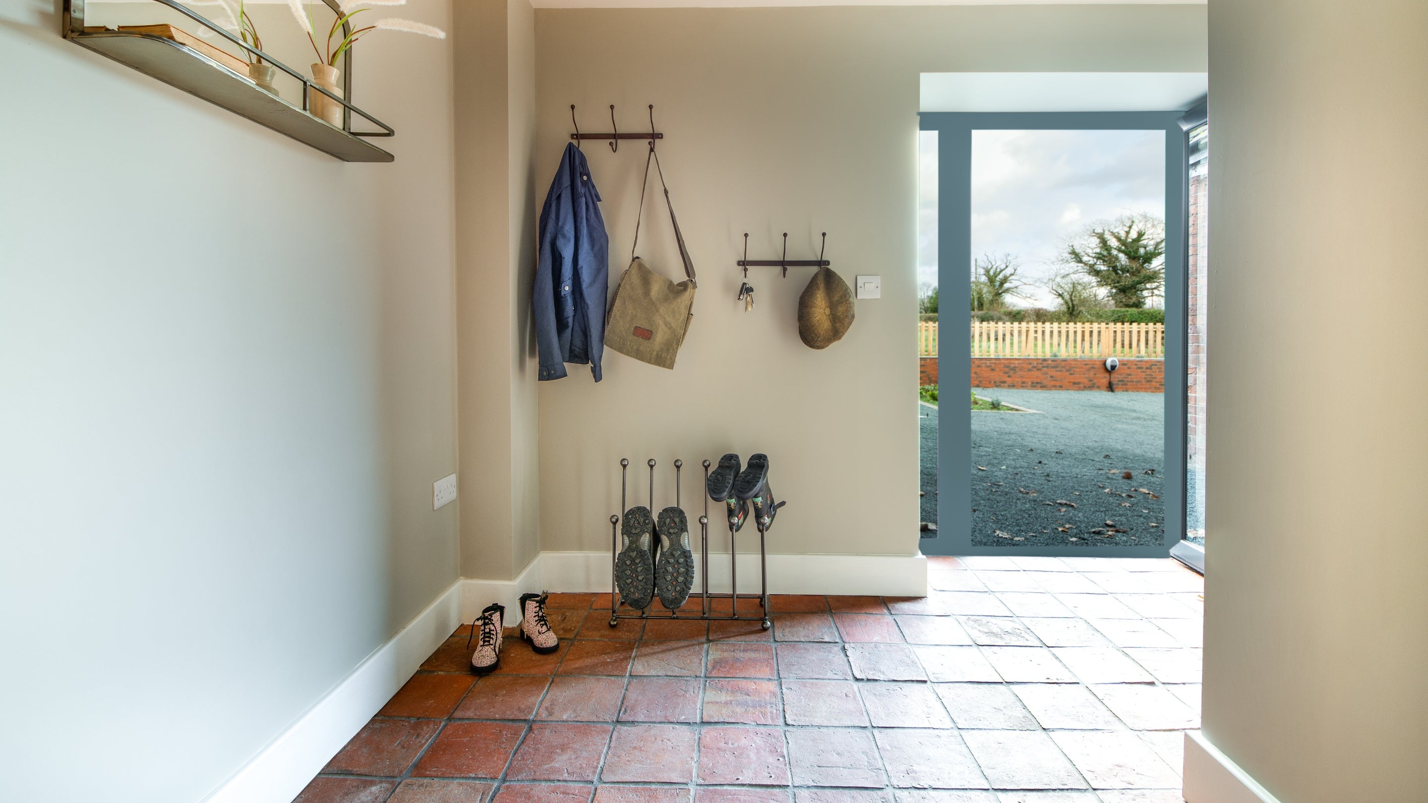 The entrance at Mose Barn, Shropshire