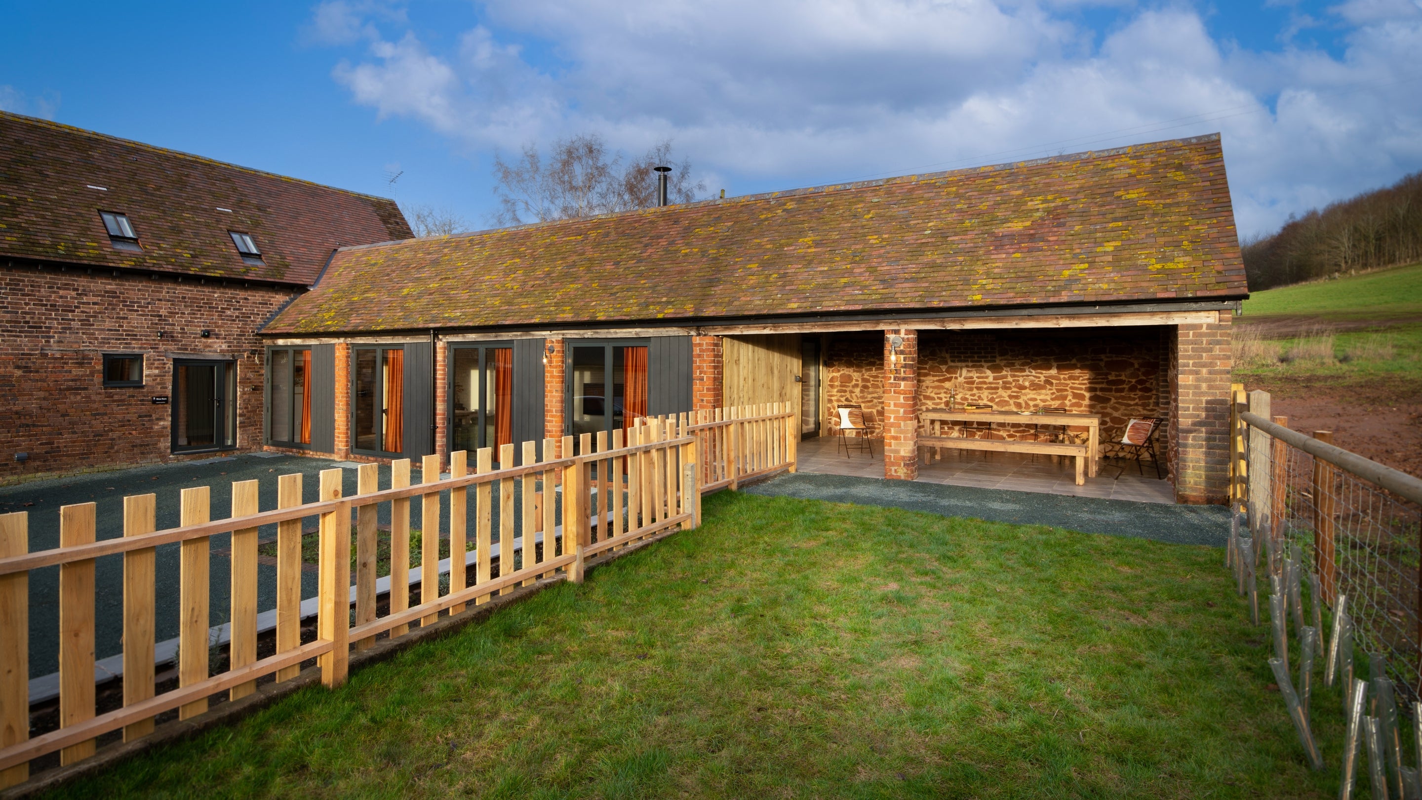 The exterior of Mose Barn, Shropshire