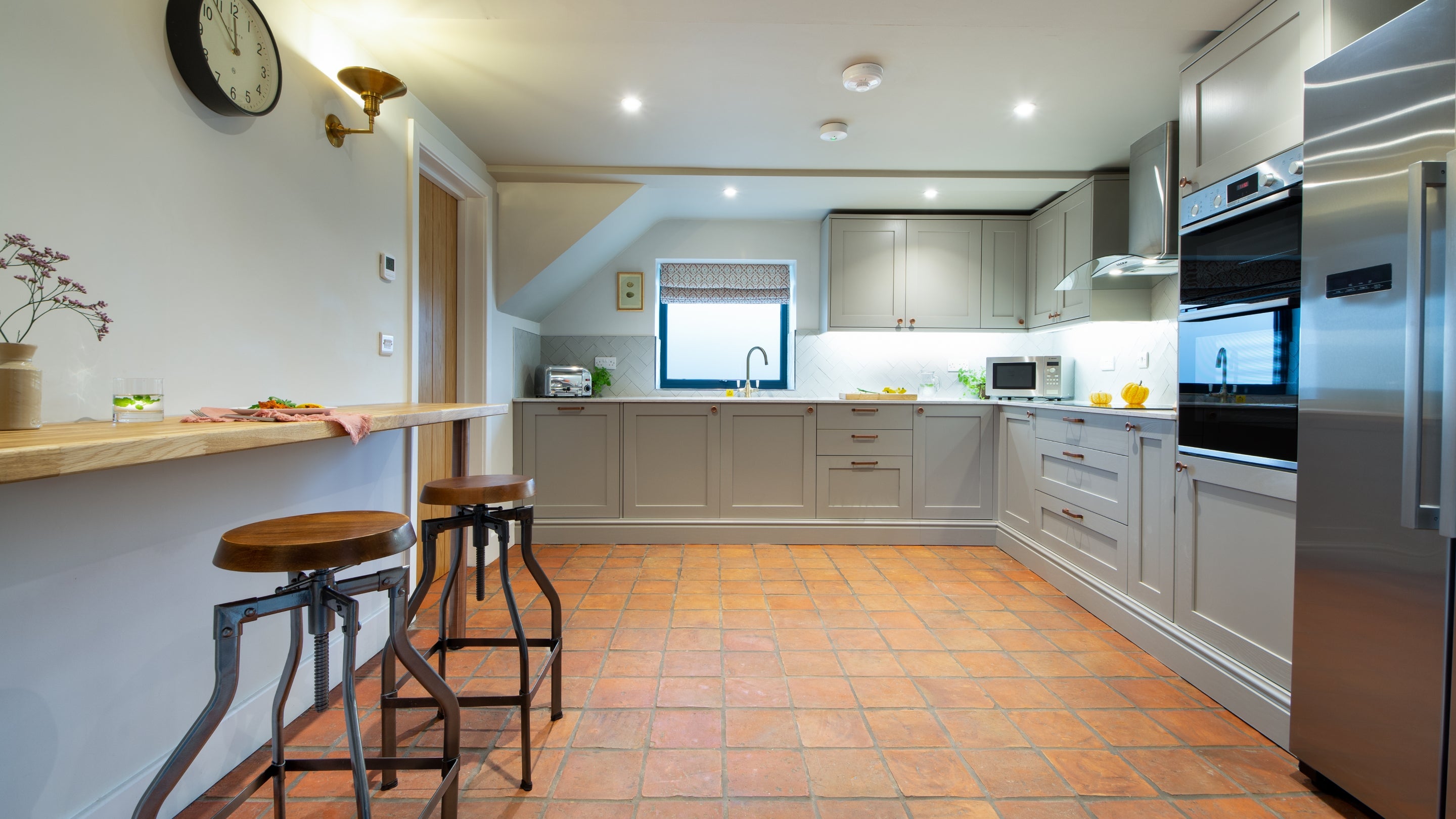 The kitchen at Mose Barn, Shropshire