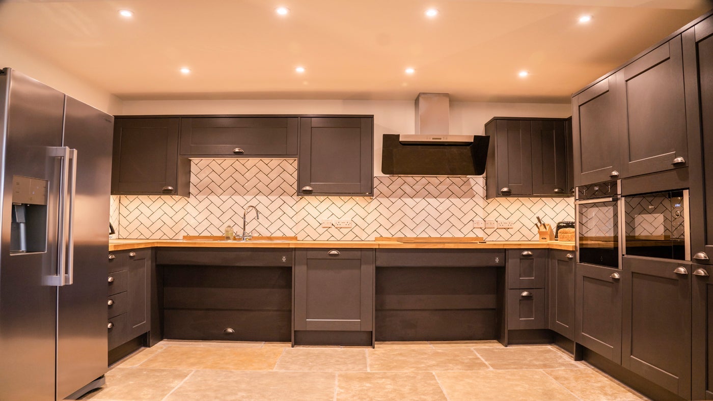 The kitchen at Sandybury Barn, Shropshire