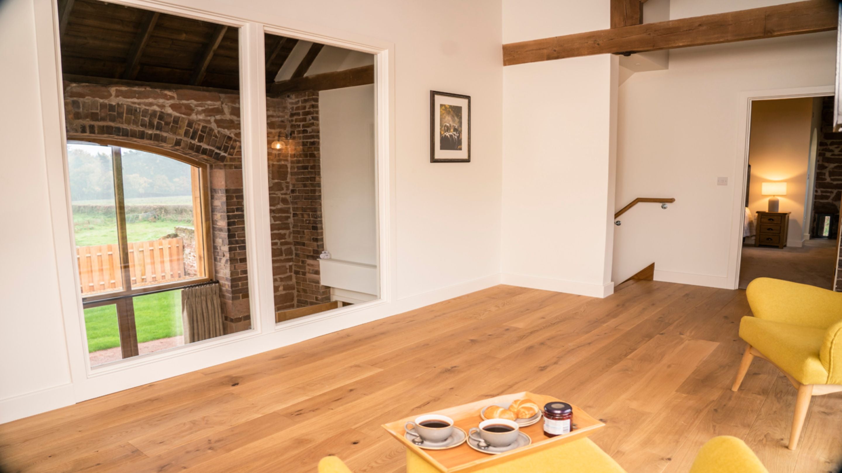 The mezzanine at Sandybury Barn, Shropshire