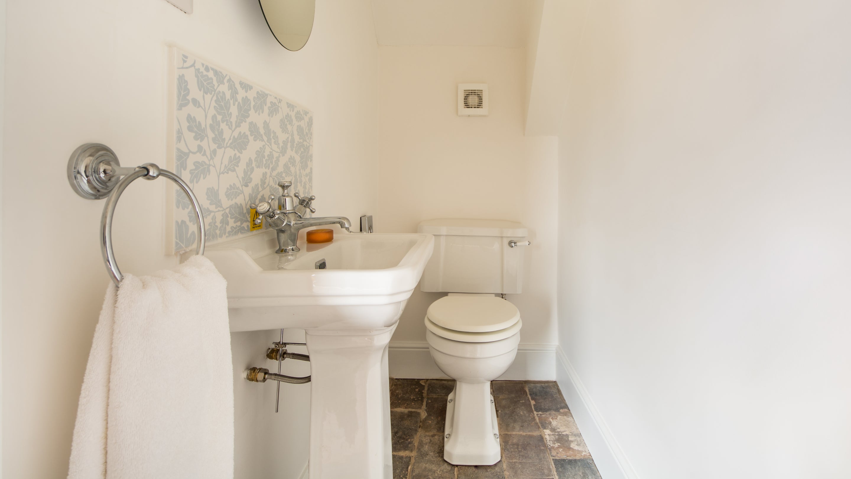 The downstairs WC at Smethcote Barn, Shropshire