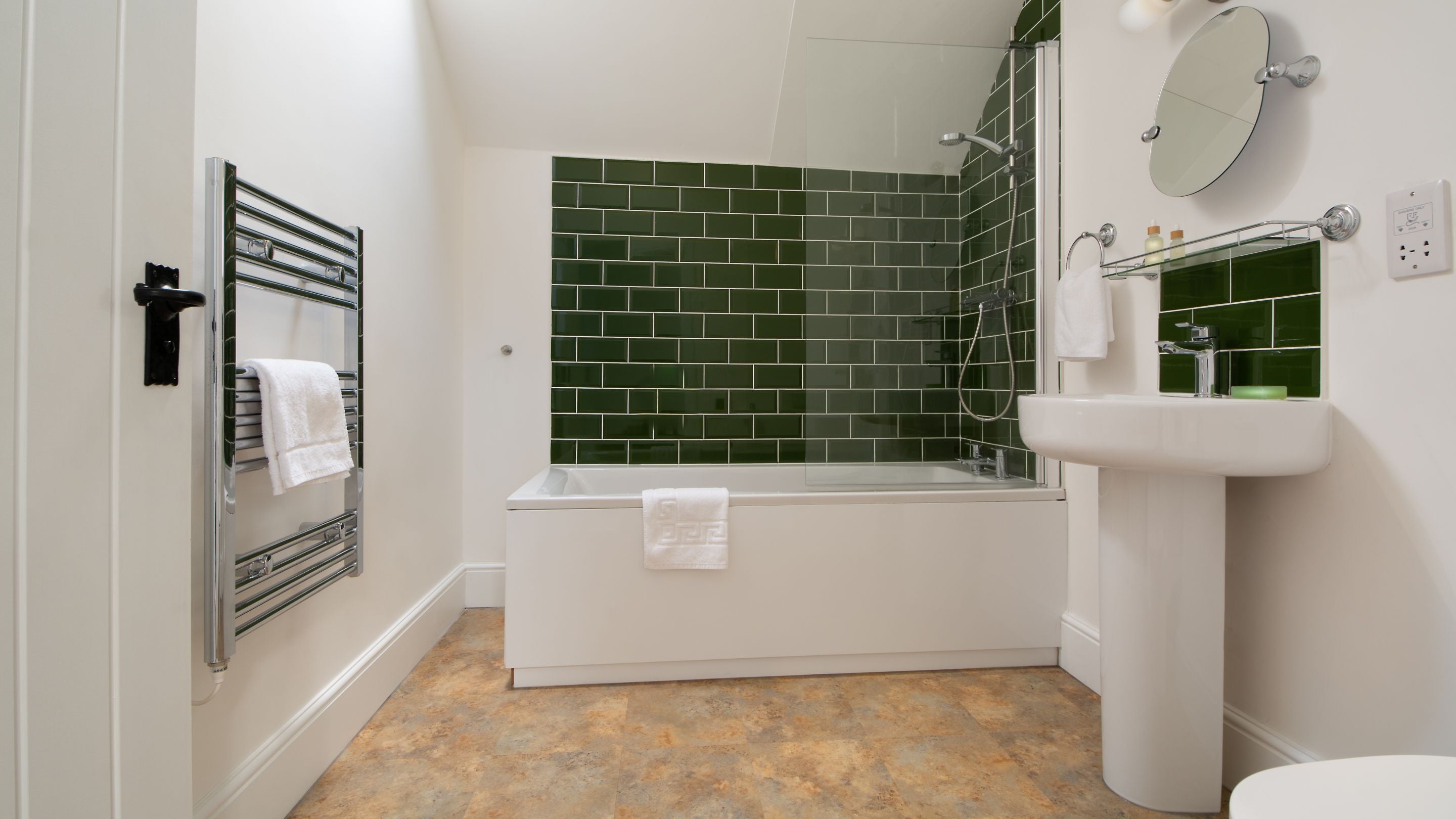 The bathroom at Tern Barn, Shropshire