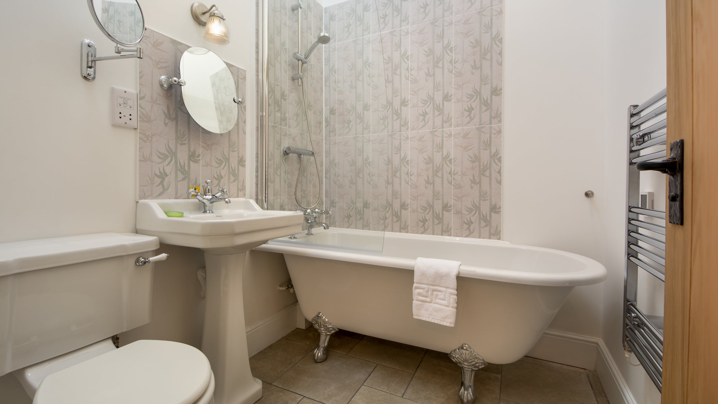 The bathroom at Threshing Barn, Shropshire