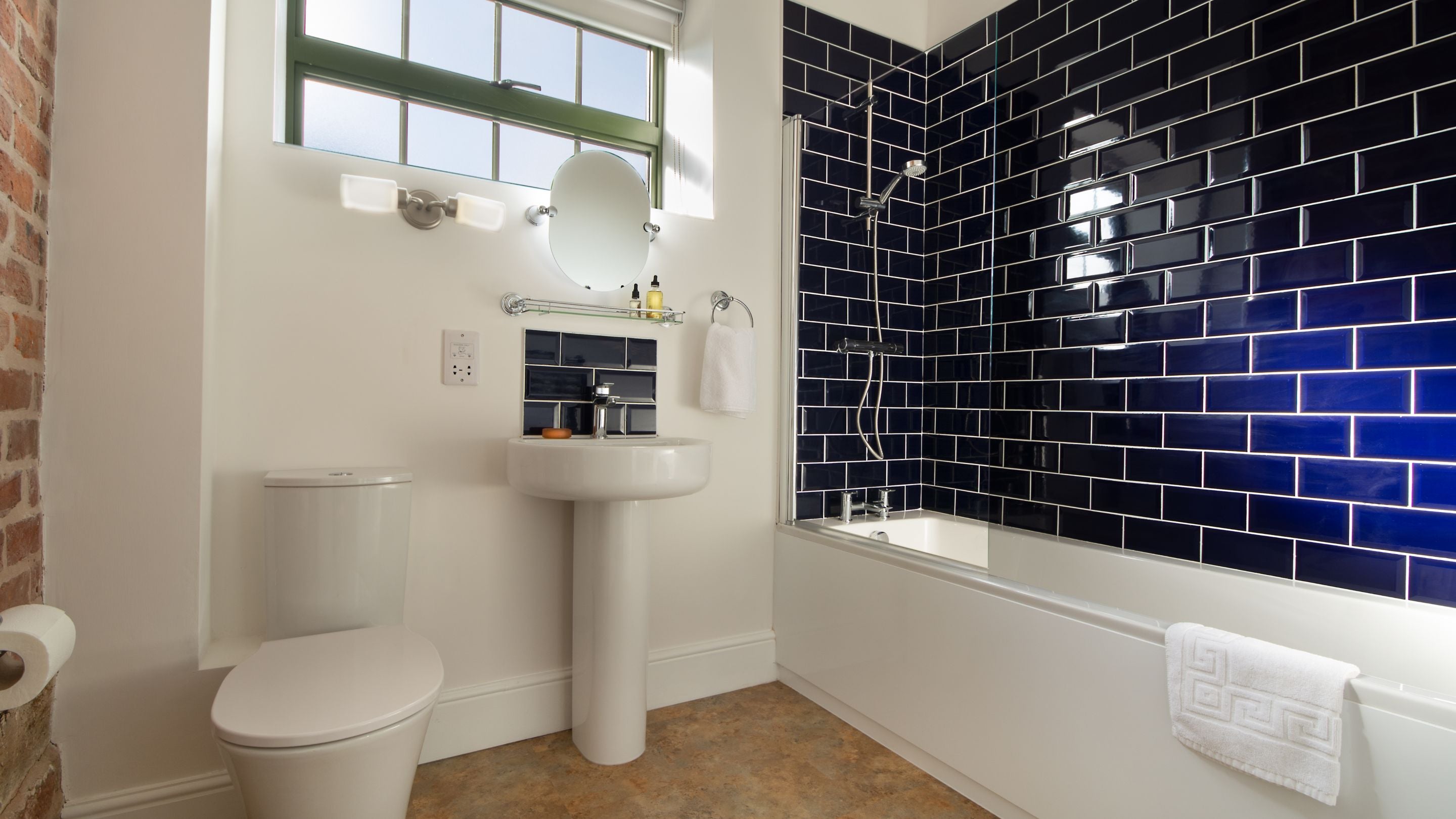 The bathroom at Wharf Barn, Shropshire