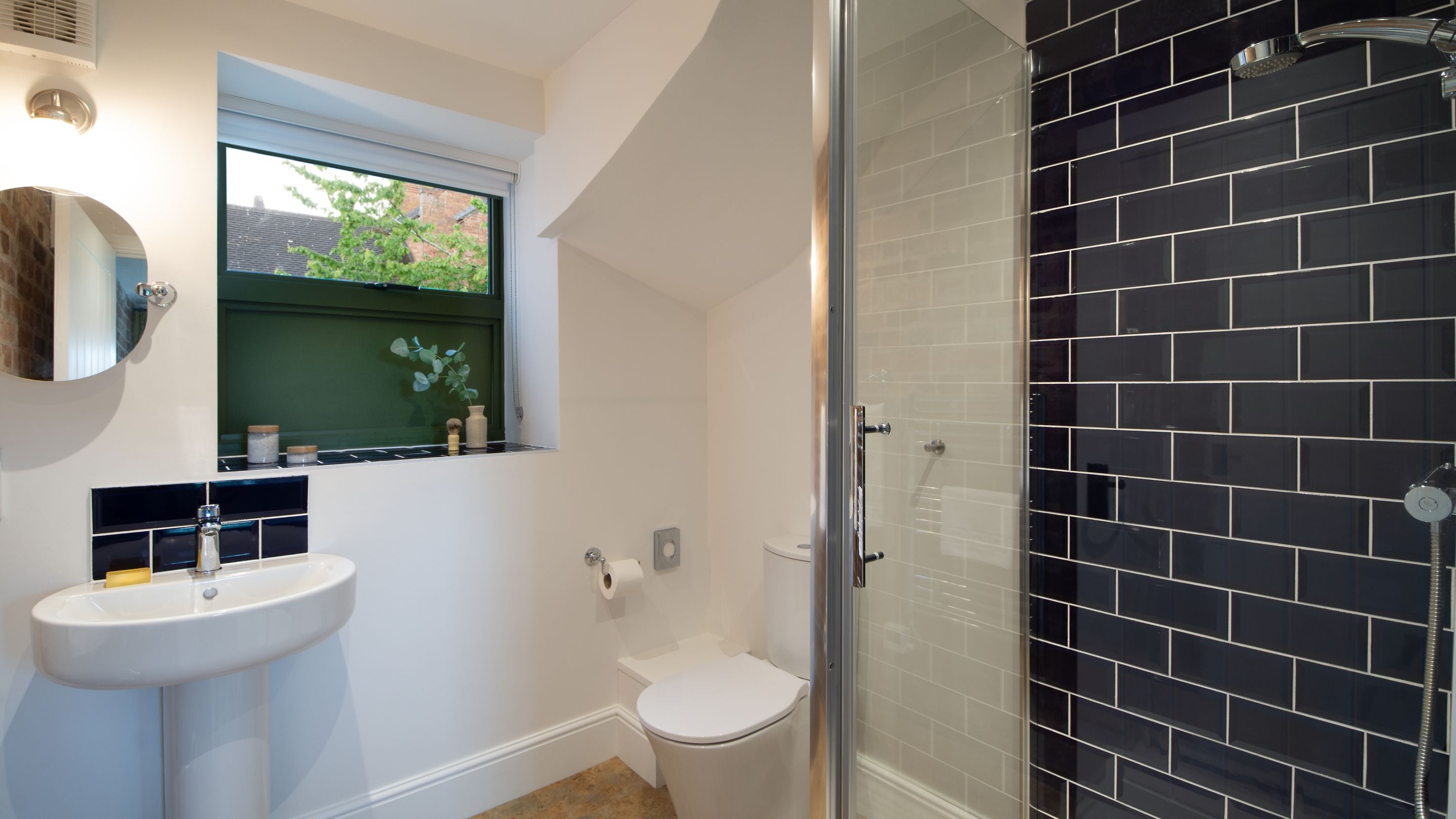 The shower room at Wharf Barn, Shropshire
