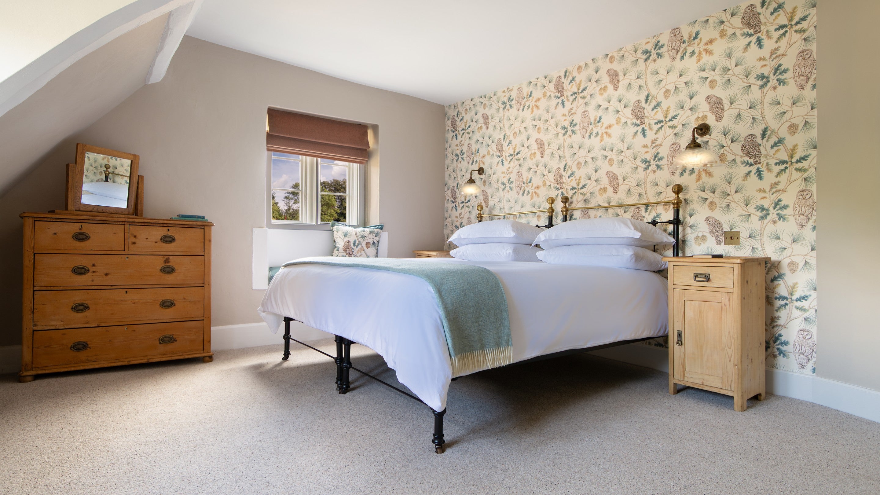 The super king-size bedroom, which can be a twin on request, at 20 Church Street, Wiltshire