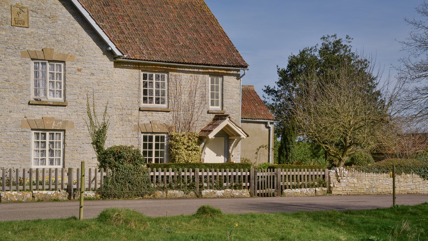 The exterior of 3 Lytes Cottage, Somerset