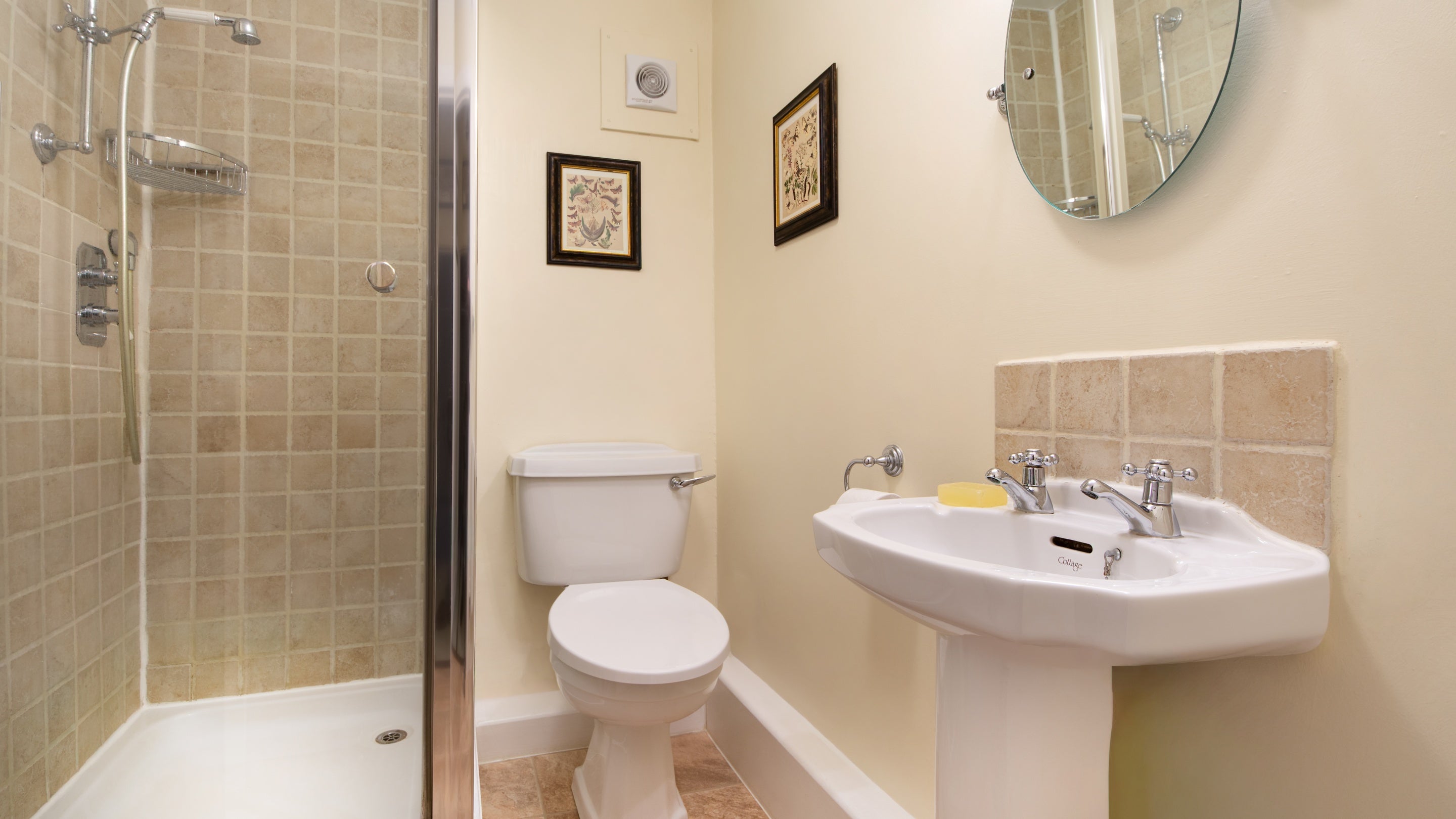 The shower room at 89 Church Lawn, Wiltshire